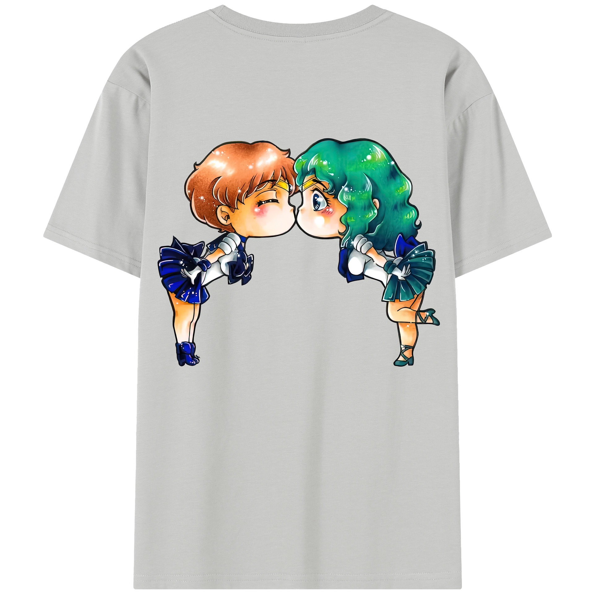 （画像用） 美少女戦士セーラームーン 天王はるか Sailor Moon Tenoh Haruka レディース半袖Tシャツ(バックプリント)