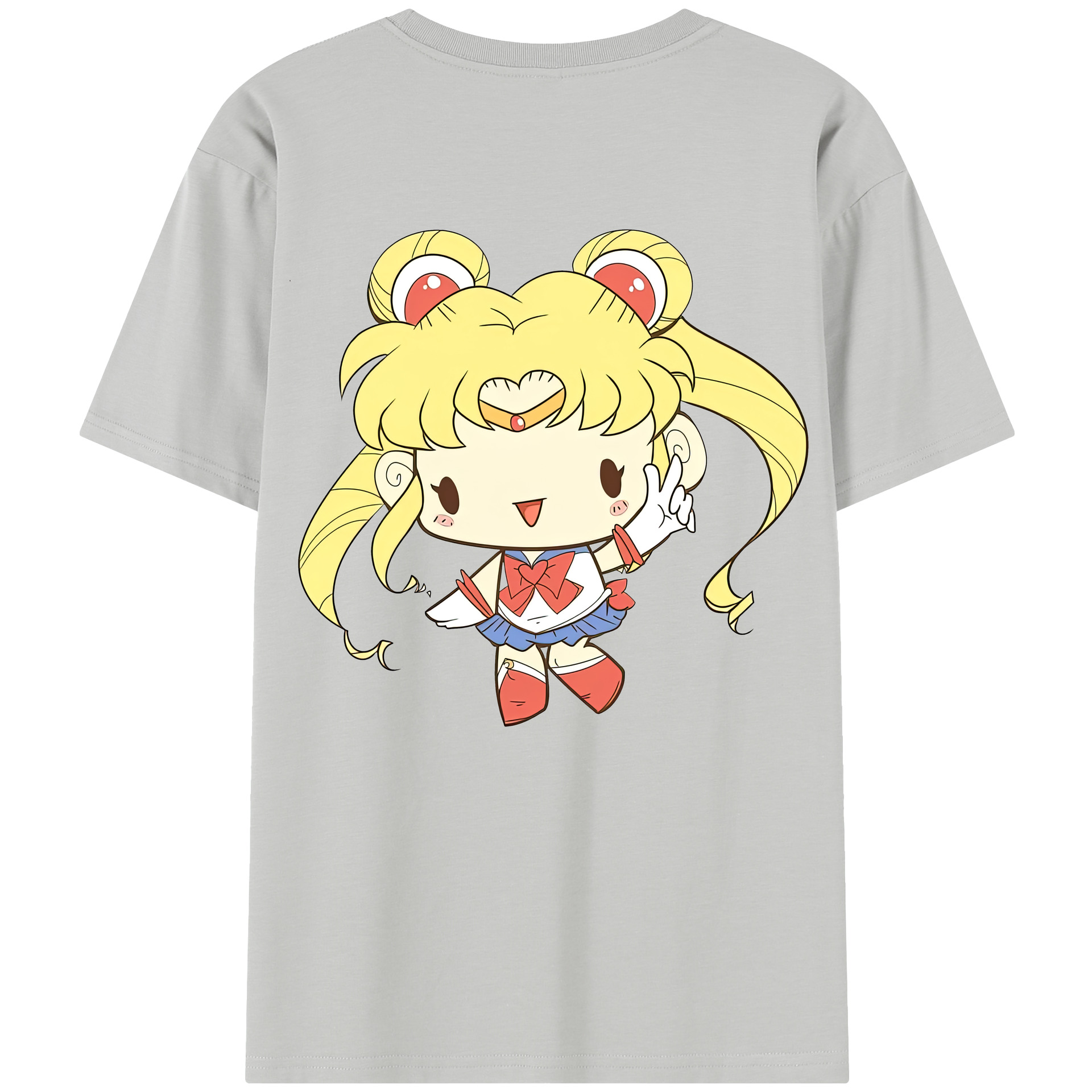 （画像用） 美少女戦士セーラームーン 月野 うさぎ つきの うさぎ Sailor Moon Tsukino Usagi レディース半袖Tシャツ(バックプリント)