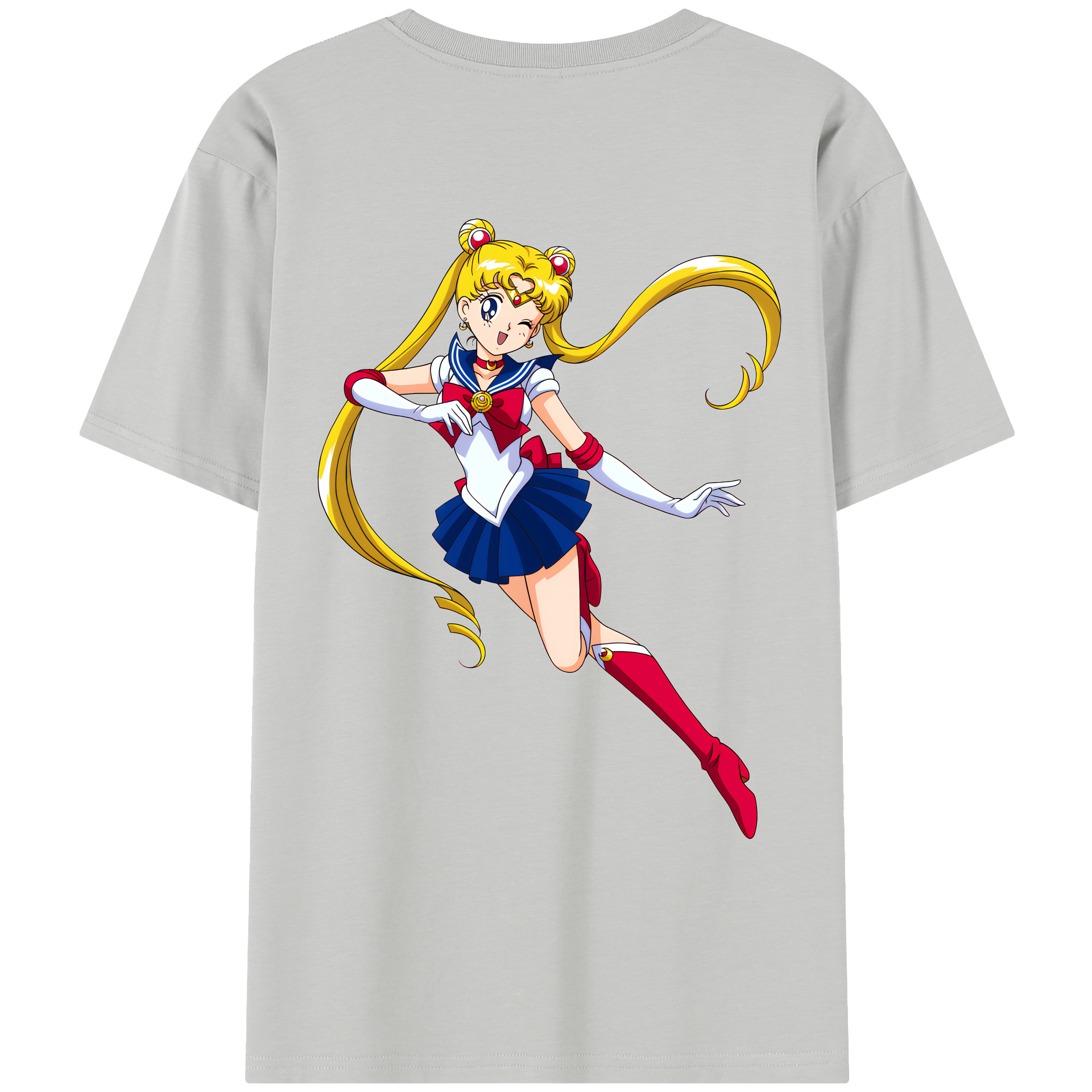 （画像用） 美少女戦士セーラームーン 月野 うさぎ つきの うさぎ Sailor Moon Tsukino Usagi レディース半袖Tシャツ(バックプリント)