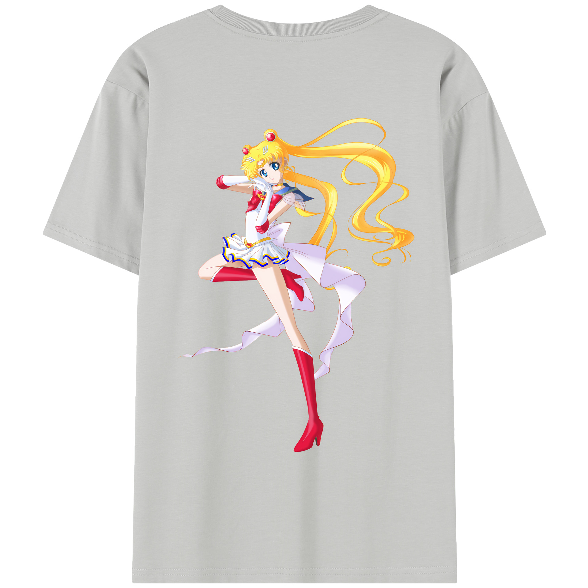 （画像用） 美少女戦士セーラームーン 月野 うさぎ つきの うさぎ Sailor Moon Tsukino Usagi レディース半袖Tシャツ(バックプリント)