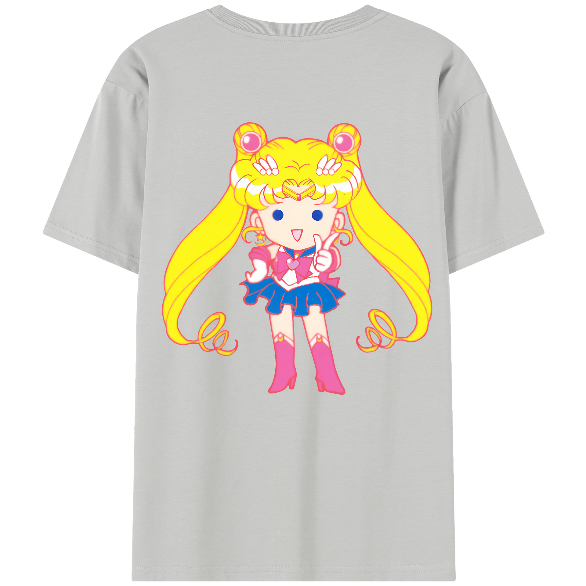 （画像用） 美少女戦士セーラームーン 月野 うさぎ つきの うさぎ Sailor Moon Tsukino Usagi レディース半袖Tシャツ(バックプリント)