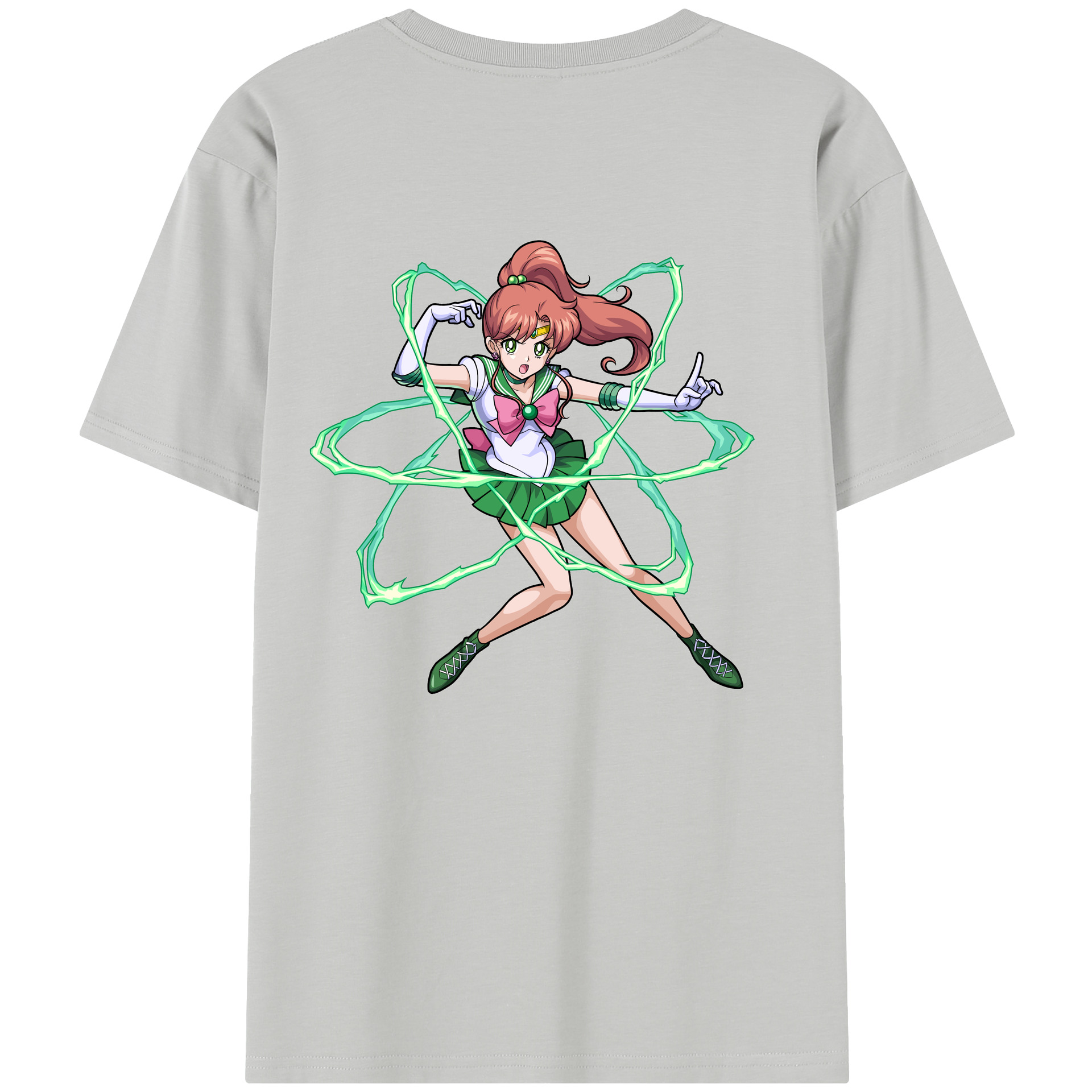 （画像用） 美少女戦士セーラームーン 木野 まこと きの まこと Sailor Moon Kino Makoto （セーラージュピター；Sailor Jupiter） レディース半袖Tシャツ(バックプリント)