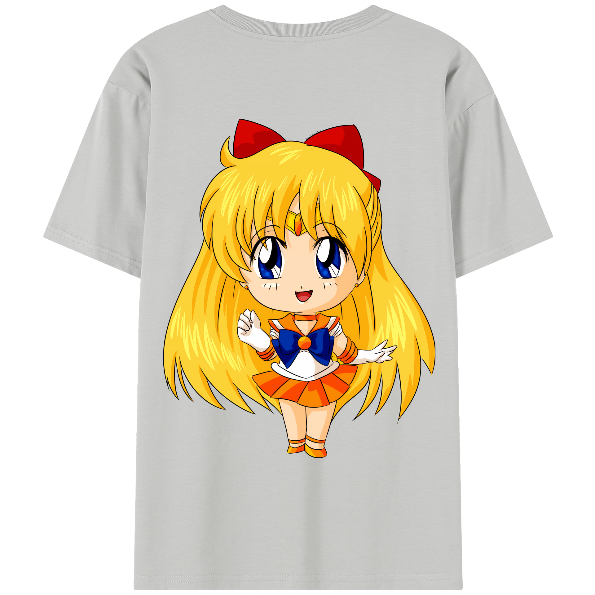（画像用） 美少女戦士セーラームーン 愛野 美奈子 あいの みなこ Sailor Moon Aino Minako レディース半袖Tシャツ(バックプリント)