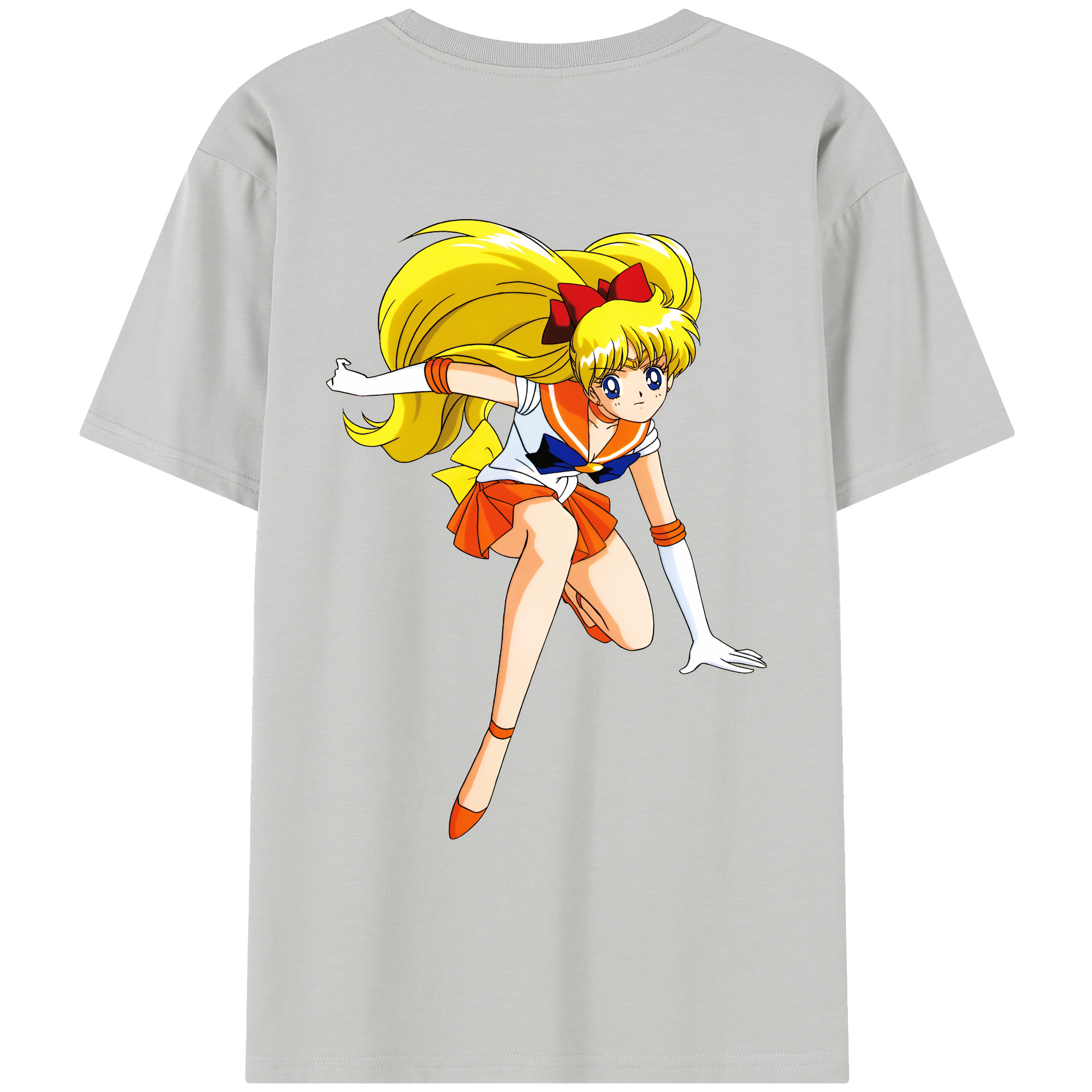 （画像用） 美少女戦士セーラームーン 愛野 美奈子 あいの みなこ Sailor Moon Aino Minako レディース半袖Tシャツ(バックプリント)