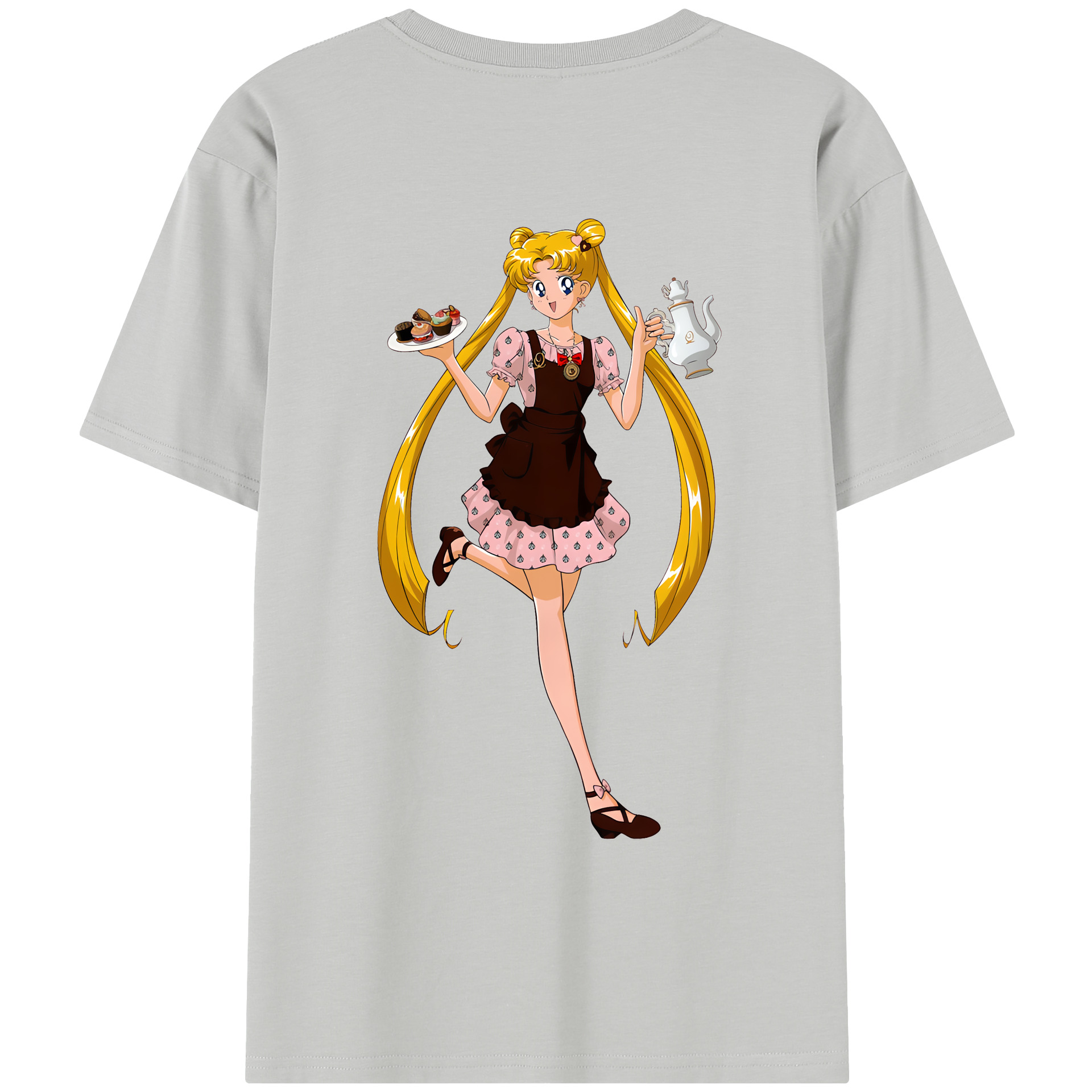 （画像用） 美少女戦士セーラームーン 愛野 美奈子 あいの みなこ Sailor Moon Aino Minako レディース半袖Tシャツ(バックプリント)