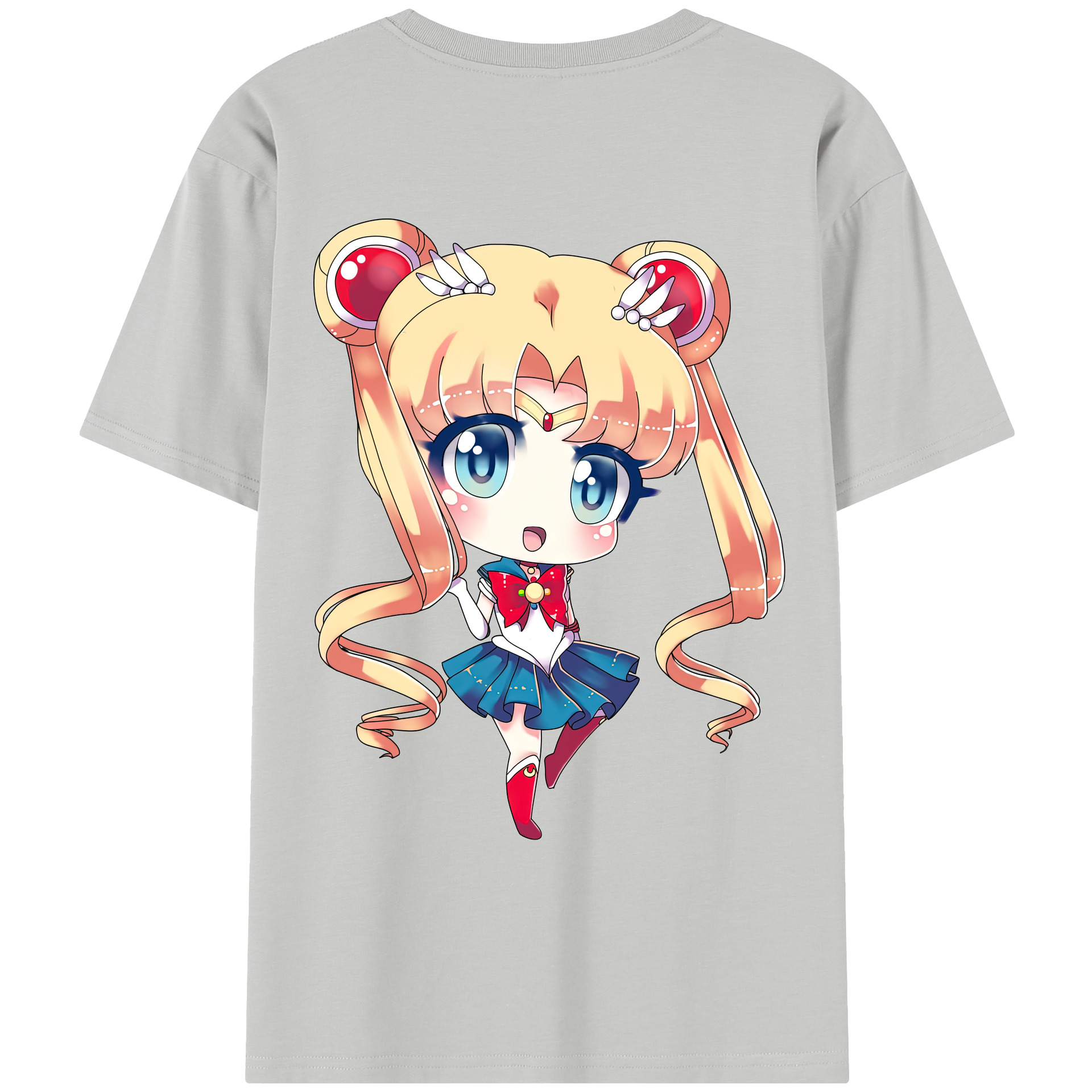 （画像用） 美少女戦士セーラームーン 月野 うさぎ つきの うさぎ Sailor Moon Tsukino Usagi レディース半袖Tシャツ(バックプリント)