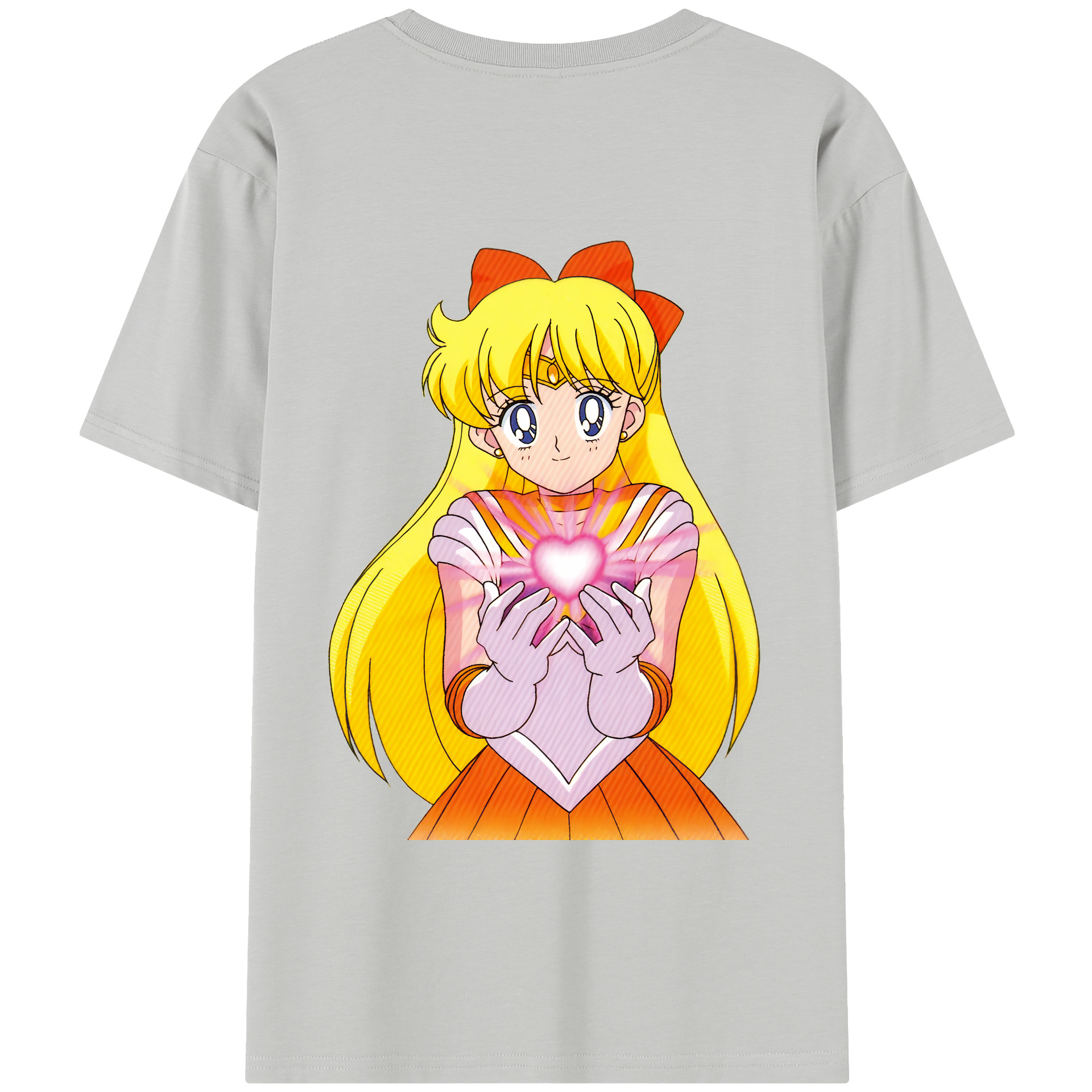 （画像用） 美少女戦士セーラームーン 愛野 美奈子 あいの みなこ Sailor Moon Aino Minako レディース半袖Tシャツ(バックプリント)