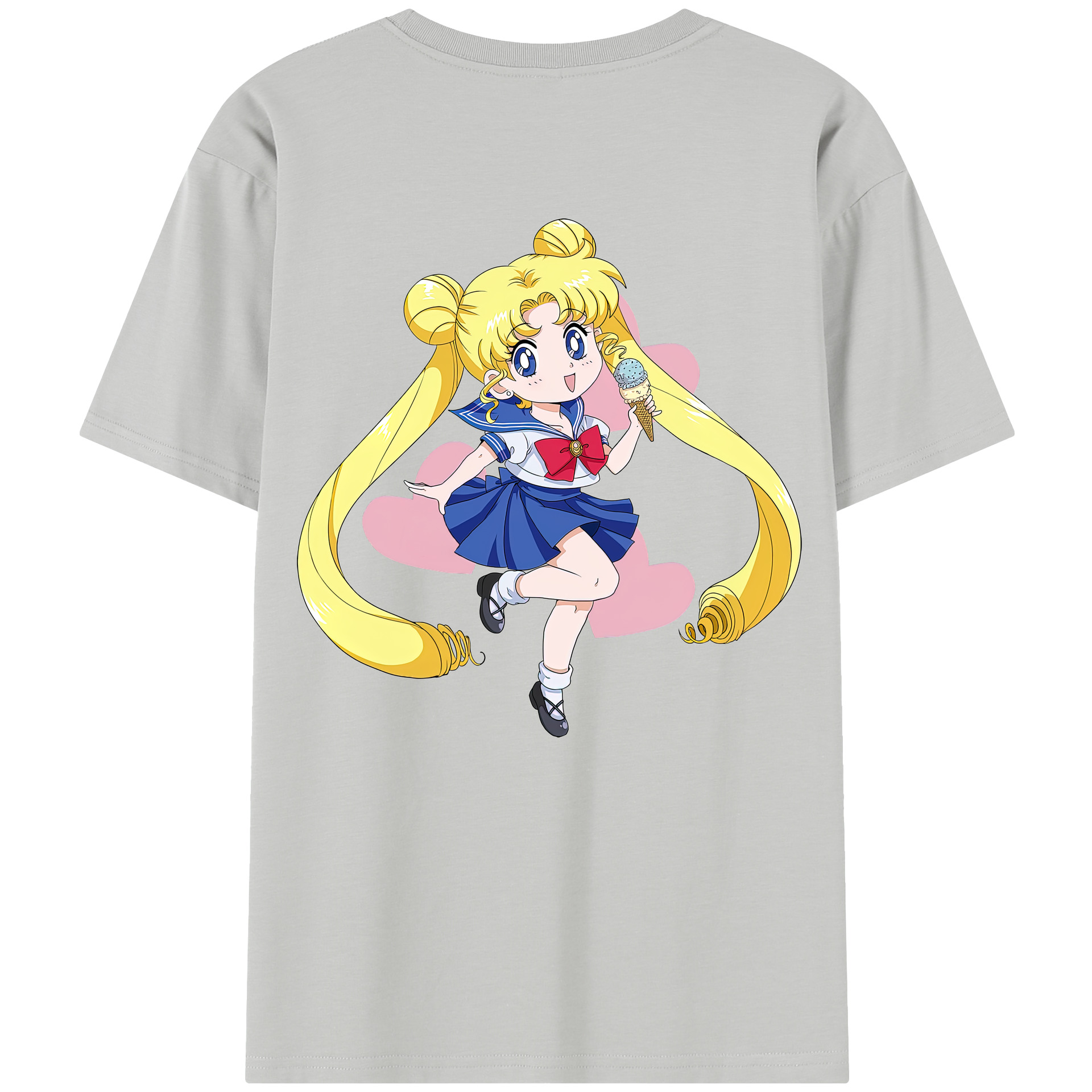 （画像用） 美少女戦士セーラームーン 愛野 美奈子 あいの みなこ Sailor Moon Aino Minako レディース半袖Tシャツ(バックプリント)