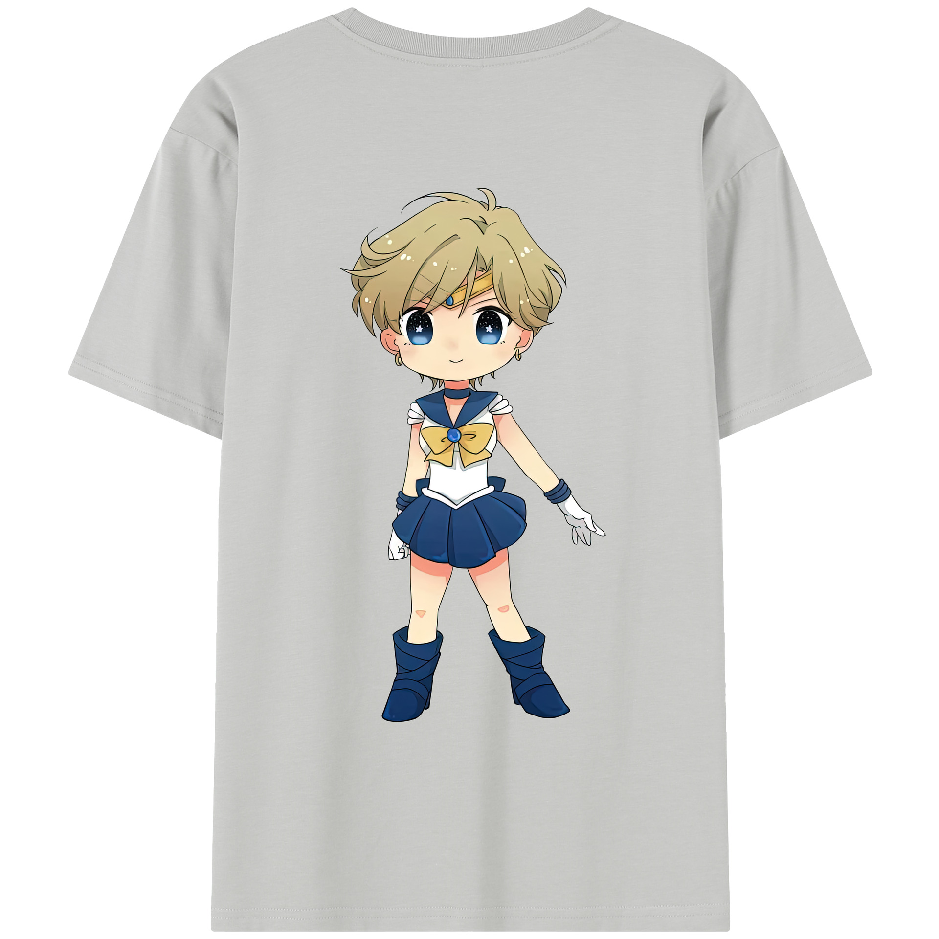 （画像用） 美少女戦士セーラームーン 天王はるか Sailor Moon Tenoh Haruka レディース半袖Tシャツ(バックプリント)