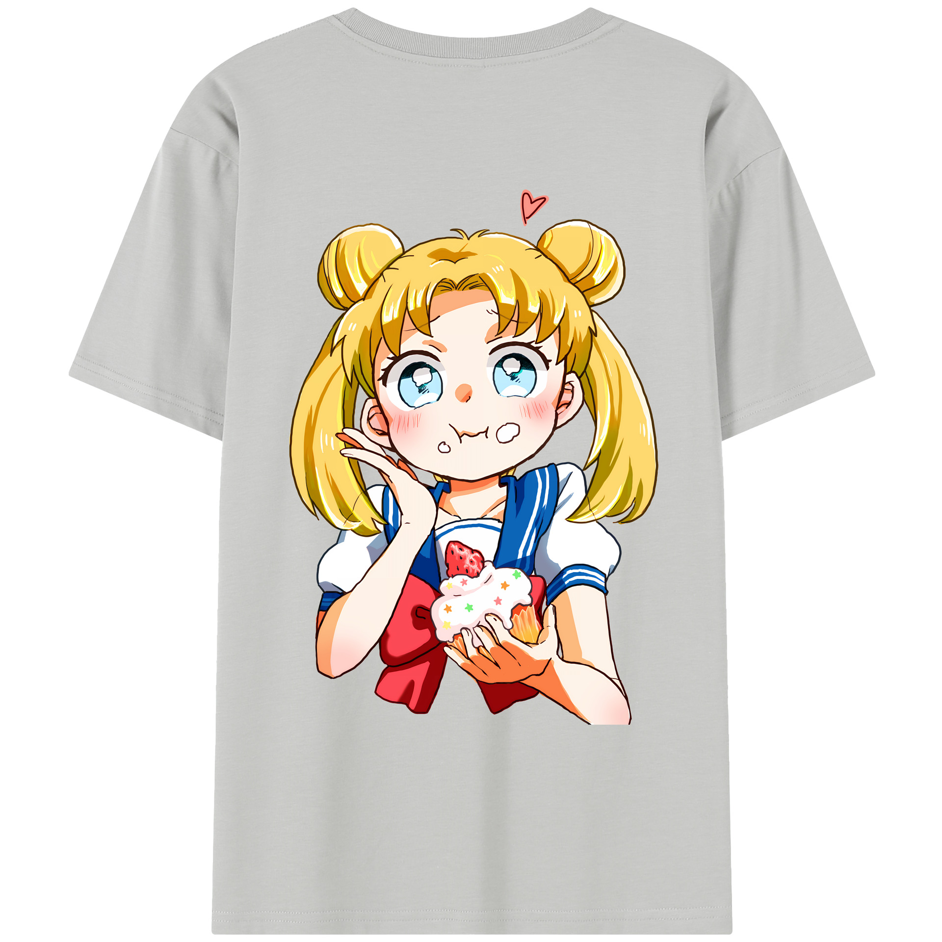 （画像用） 美少女戦士セーラームーン 愛野 美奈子 あいの みなこ Sailor Moon Aino Minako レディース半袖Tシャツ(バックプリント)