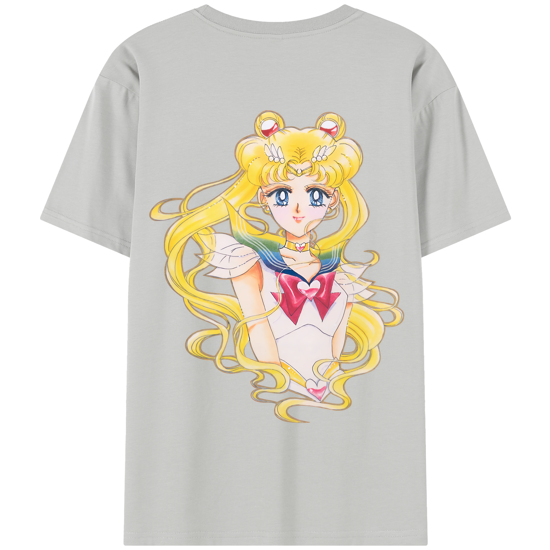 （画像用） 美少女戦士セーラームーン 月野 うさぎ つきの うさぎ Sailor Moon Tsukino Usagi レディース半袖Tシャツ(バックプリント)