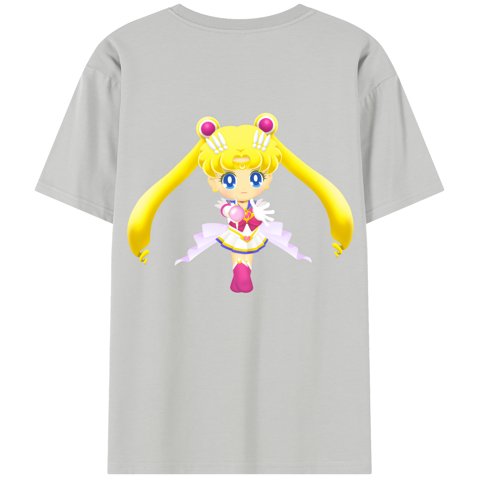 （画像用） 美少女戦士セーラームーン 月野 うさぎ つきの うさぎ Sailor Moon Tsukino Usagi レディース半袖Tシャツ(バックプリント)