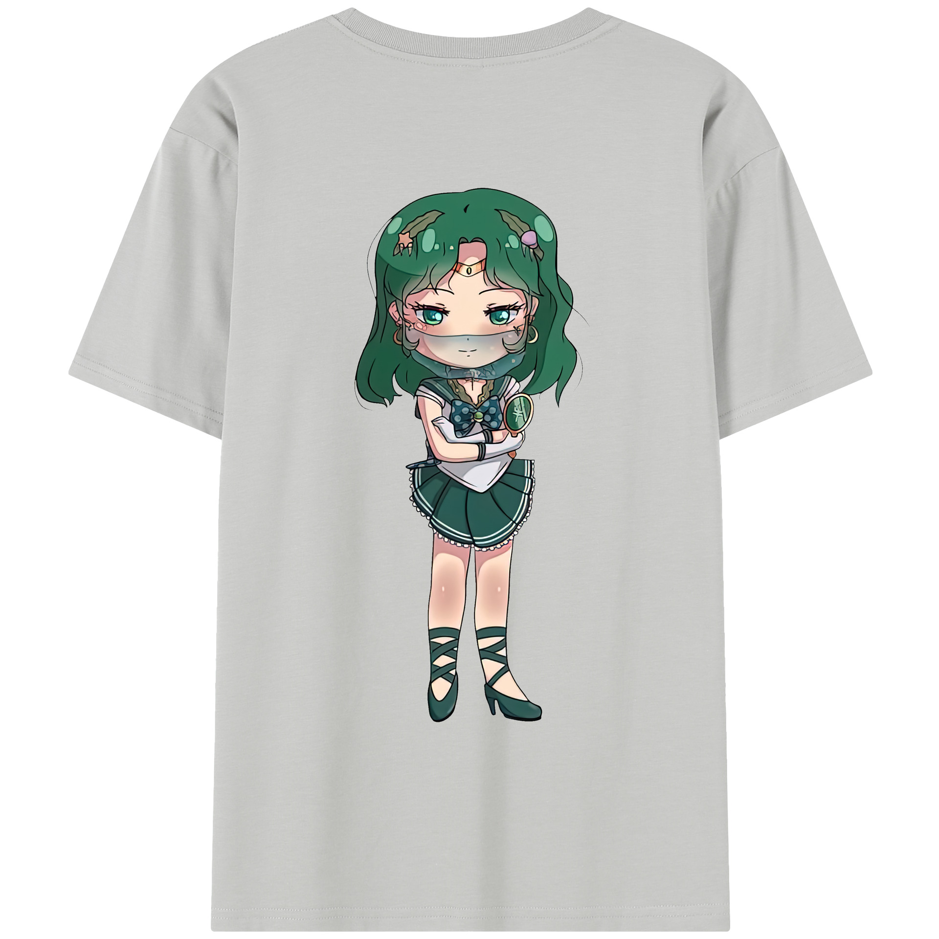 （画像用） 美少女戦士セーラームーン 海王 みちる（かいおう みちる） Sailor Moon Kaiou Michiru レディース半袖Tシャツ(バックプリント)