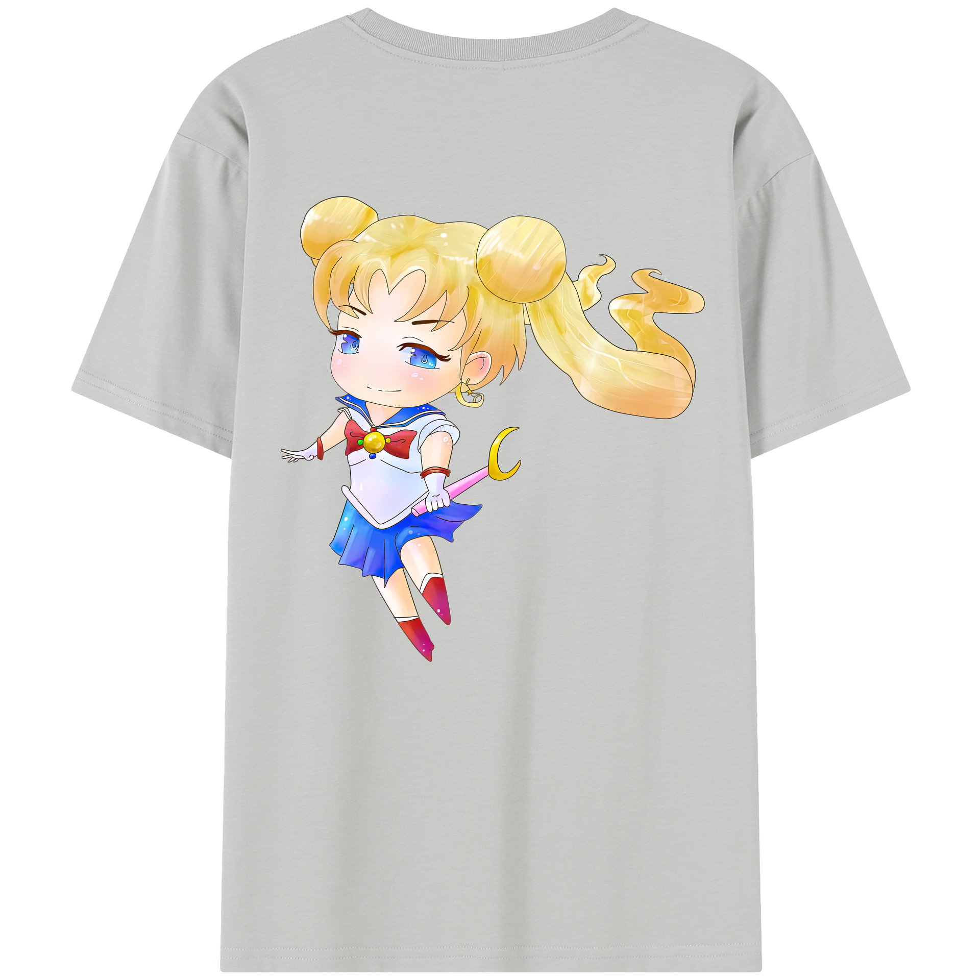 （画像用） 美少女戦士セーラームーン 愛野 美奈子 あいの みなこ Sailor Moon Aino Minako レディース半袖Tシャツ(バックプリント)