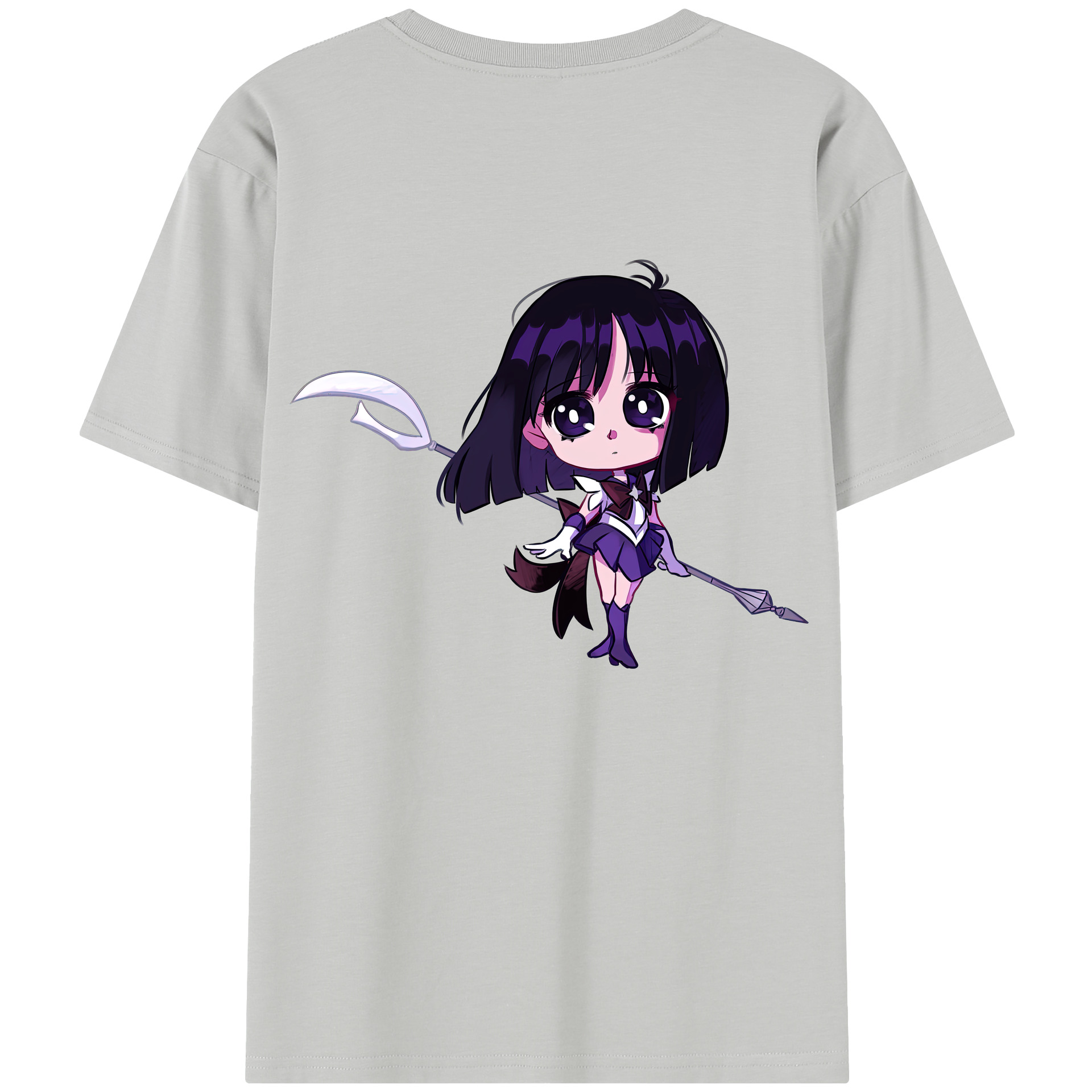 （画像用） 美少女戦士セーラームーン 土萠ほたる Sailor Moon Tomoe Hotaru （セーラーサターン；Sailor Saturn） レディース半袖Tシャツ(バックプリント)
