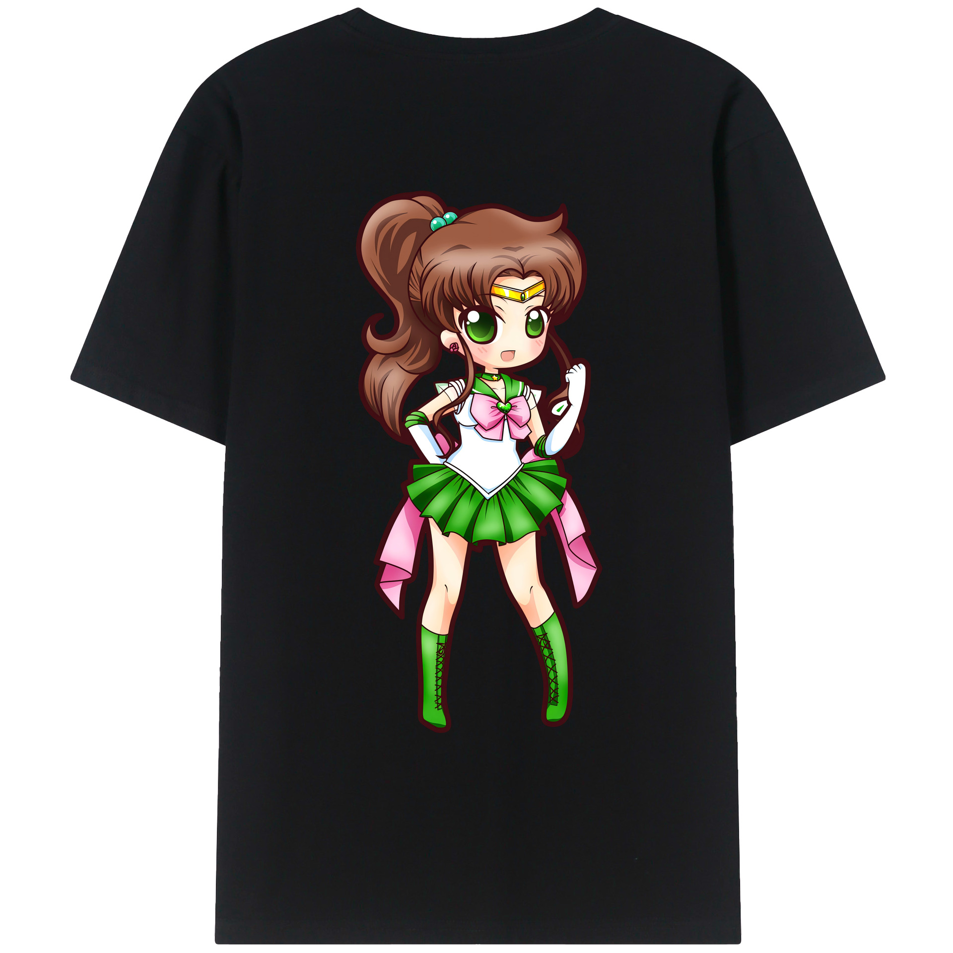 （画像用） 美少女戦士セーラームーン 木野 まこと きの まこと Sailor Moon Kino Makoto （セーラージュピター；Sailor Jupiter） レディース半袖Tシャツ(バックプリント)