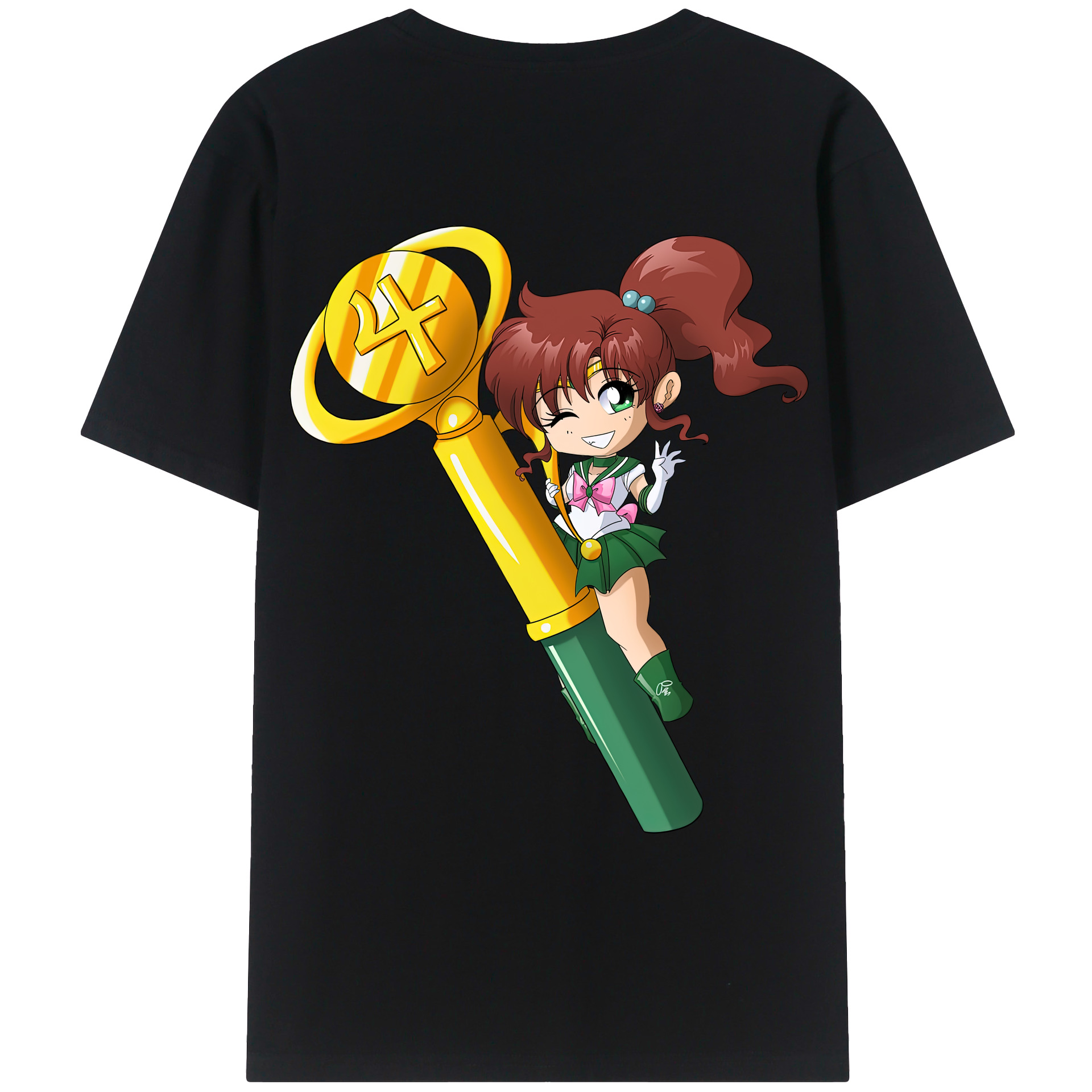 （画像用） 美少女戦士セーラームーン 木野 まこと きの まこと Sailor Moon Kino Makoto （セーラージュピター；Sailor Jupiter） レディース半袖Tシャツ(バックプリント)