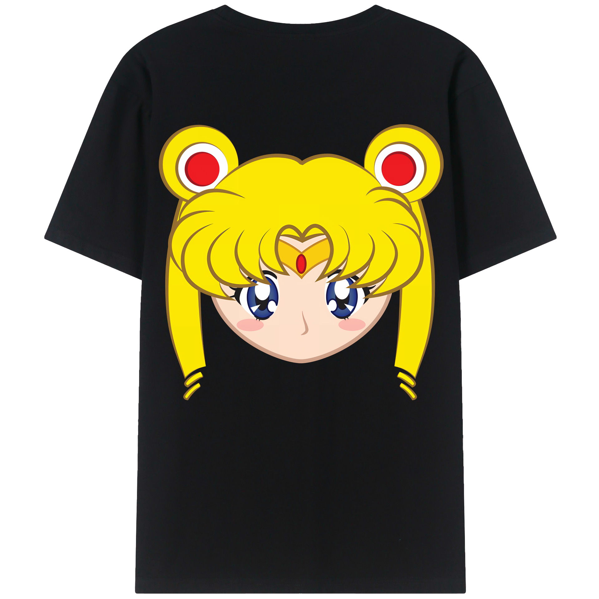 （画像用） 美少女戦士セーラームーン 月野 うさぎ つきの うさぎ Sailor Moon Tsukino Usagi レディース半袖Tシャツ(バックプリント)