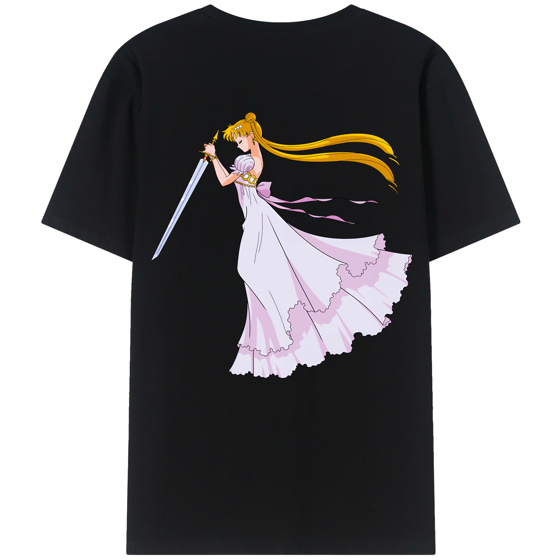（画像用） 美少女戦士セーラームーン 愛野 美奈子 あいの みなこ Sailor Moon Aino Minako レディース半袖Tシャツ(バックプリント)