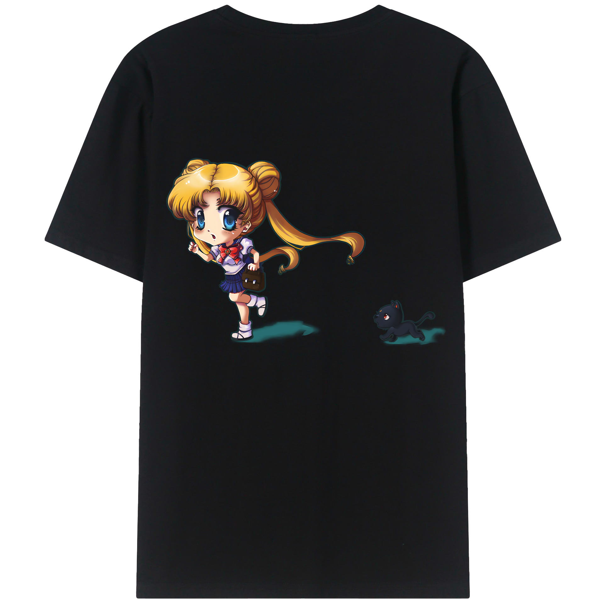 （画像用） 美少女戦士セーラームーン 愛野 美奈子 あいの みなこ Sailor Moon Aino Minako レディース半袖Tシャツ(バックプリント)