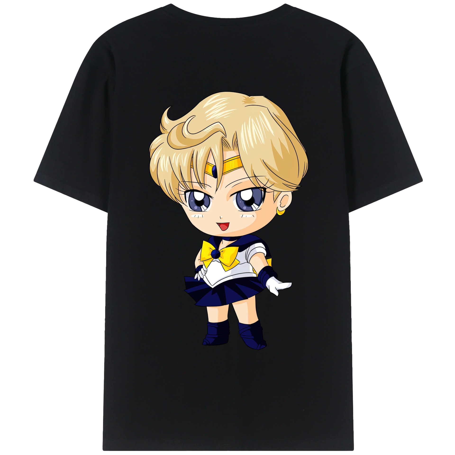 （画像用） 美少女戦士セーラームーン 天王はるか Sailor Moon Tenoh Haruka レディース半袖Tシャツ(バックプリント)