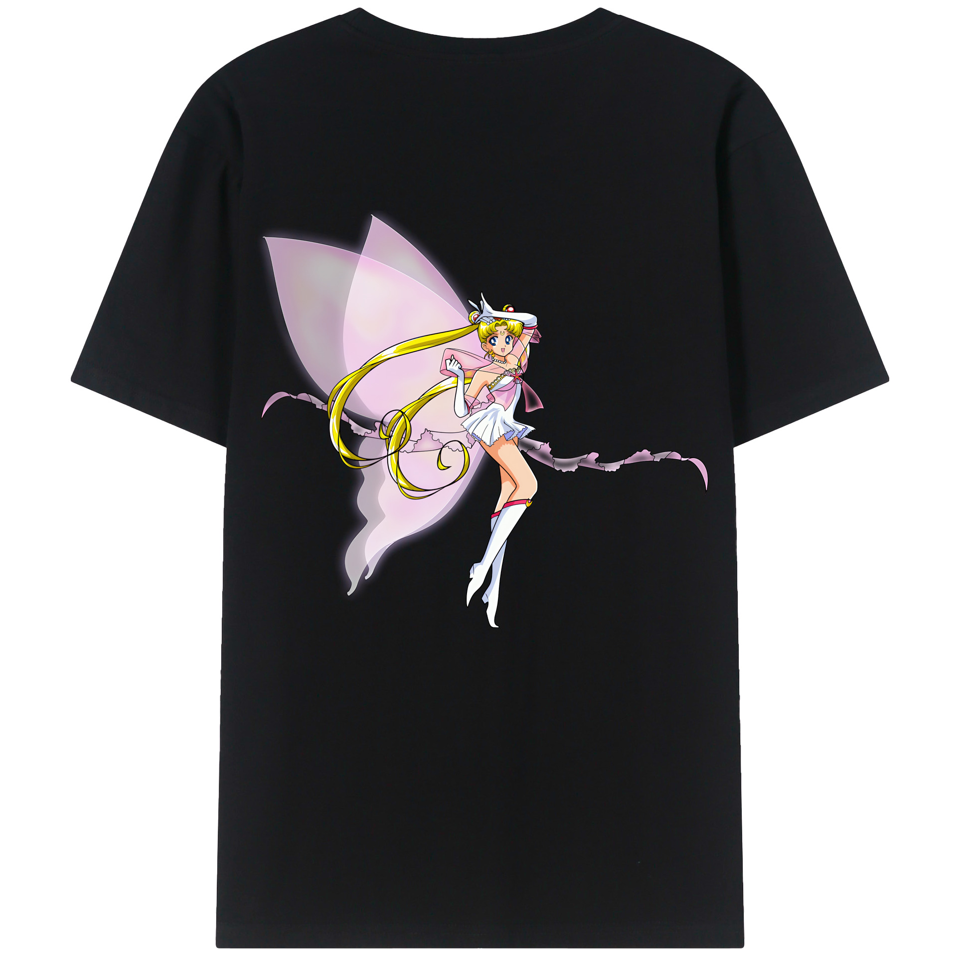 （画像用） 美少女戦士セーラームーン 月野 うさぎ つきの うさぎ Sailor Moon Tsukino Usagi レディース半袖Tシャツ(バックプリント)
