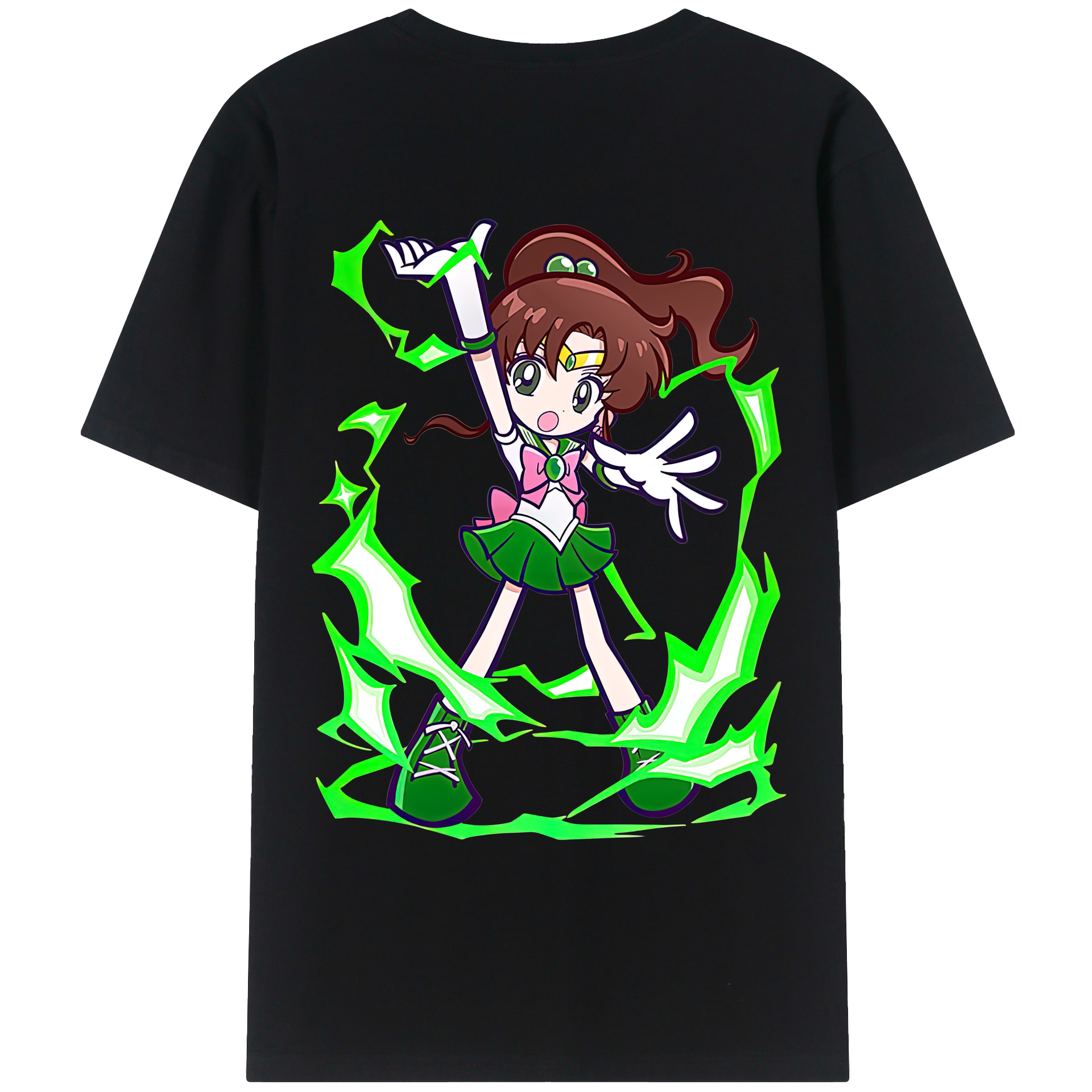 （画像用） 美少女戦士セーラームーン 木野 まこと きの まこと Sailor Moon Kino Makoto （セーラージュピター；Sailor Jupiter） レディース半袖Tシャツ(バックプリント)