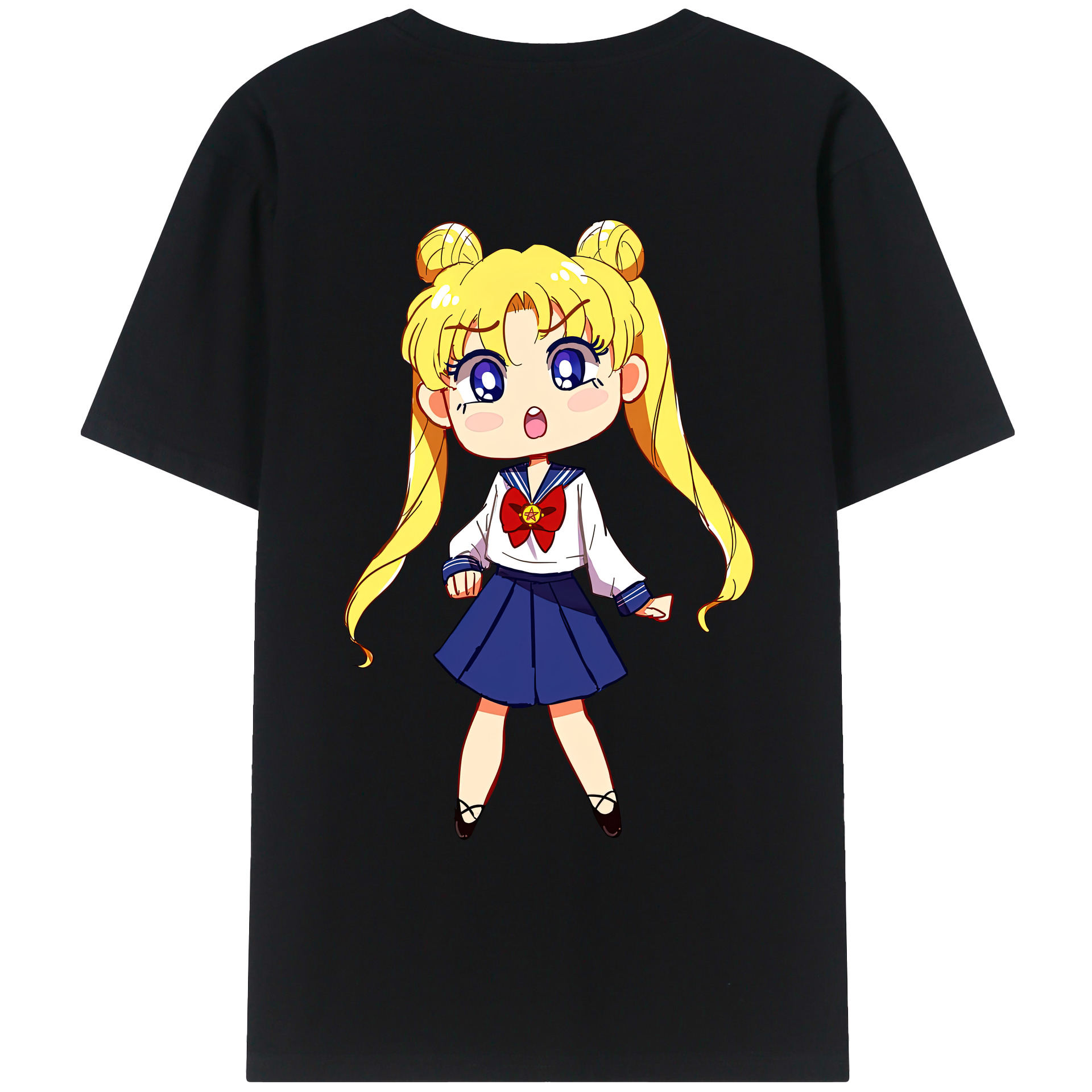 （画像用） 美少女戦士セーラームーン 愛野 美奈子 あいの みなこ Sailor Moon Aino Minako レディース半袖Tシャツ(バックプリント)
