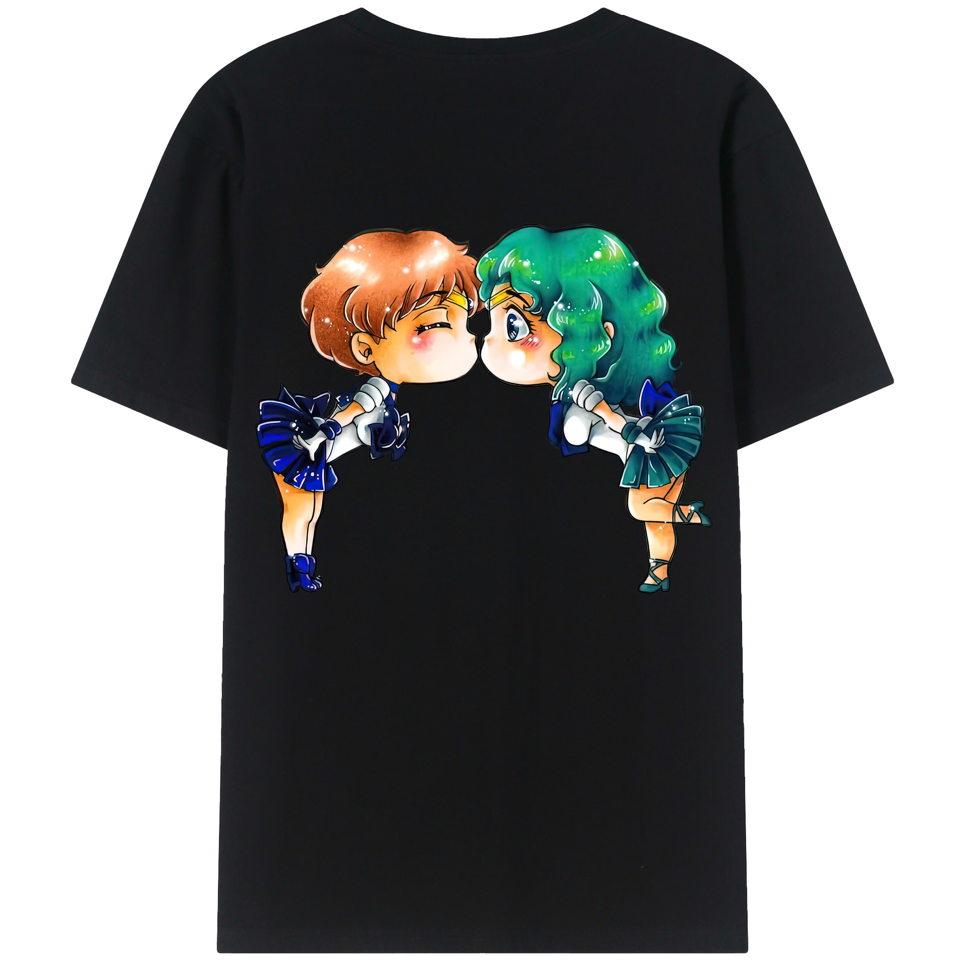 （画像用） 美少女戦士セーラームーン 天王はるか Sailor Moon Tenoh Haruka レディース半袖Tシャツ(バックプリント)