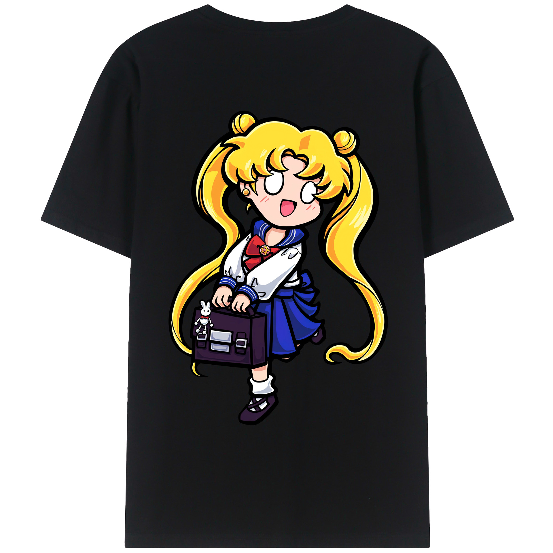 （画像用） 美少女戦士セーラームーン 愛野 美奈子 あいの みなこ Sailor Moon Aino Minako レディース半袖Tシャツ(バックプリント)