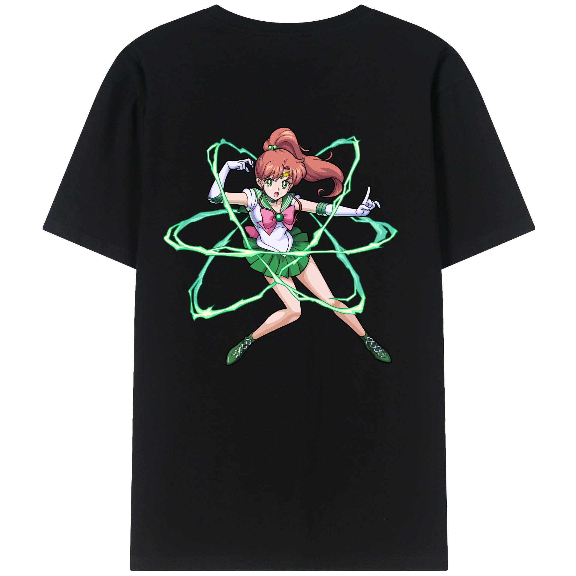 （画像用） 美少女戦士セーラームーン 木野 まこと きの まこと Sailor Moon Kino Makoto （セーラージュピター；Sailor Jupiter） レディース半袖Tシャツ(バックプリント)