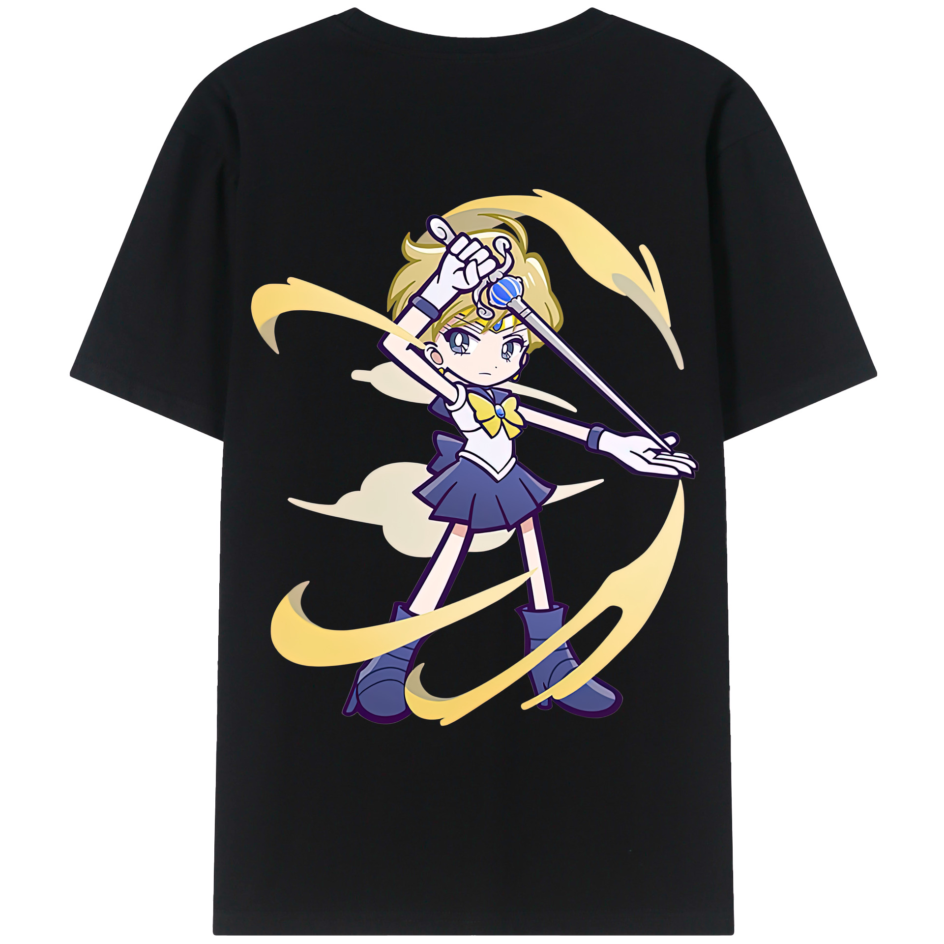 （画像用） 美少女戦士セーラームーン 天王はるか Sailor Moon Tenoh Haruka レディース半袖Tシャツ(バックプリント)