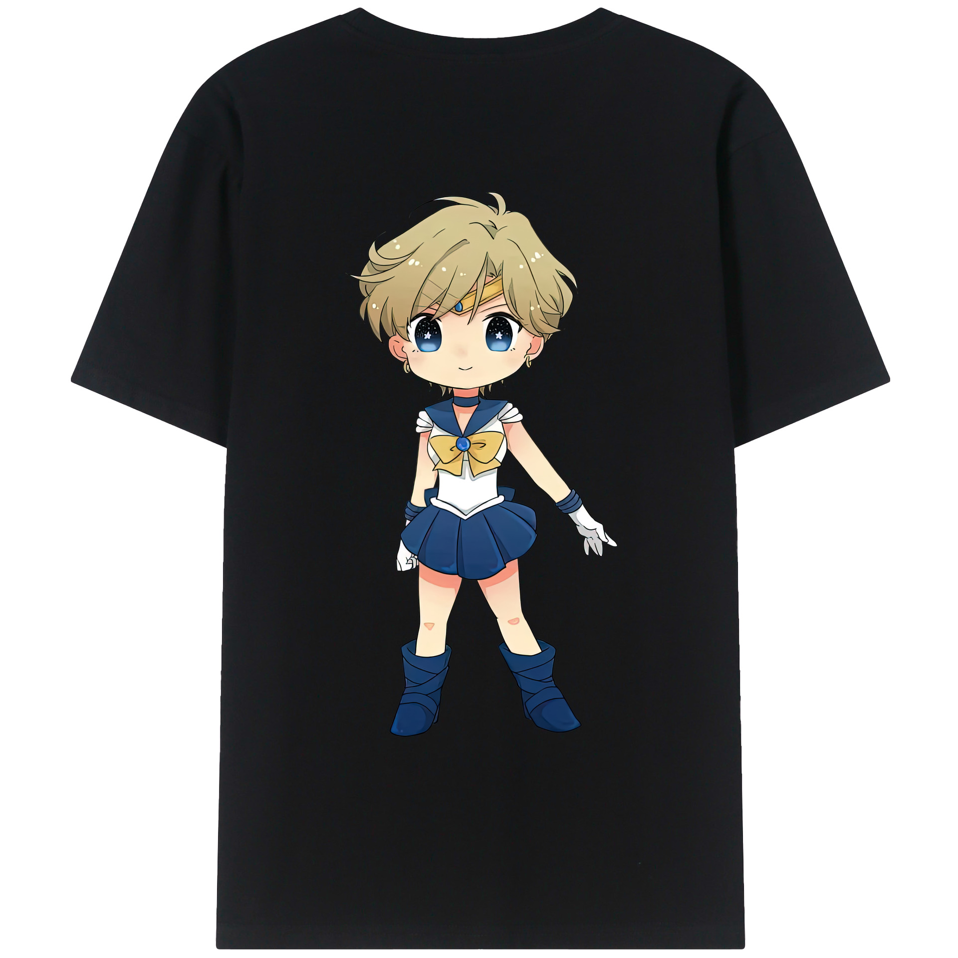 （画像用） 美少女戦士セーラームーン 天王はるか Sailor Moon Tenoh Haruka レディース半袖Tシャツ(バックプリント)