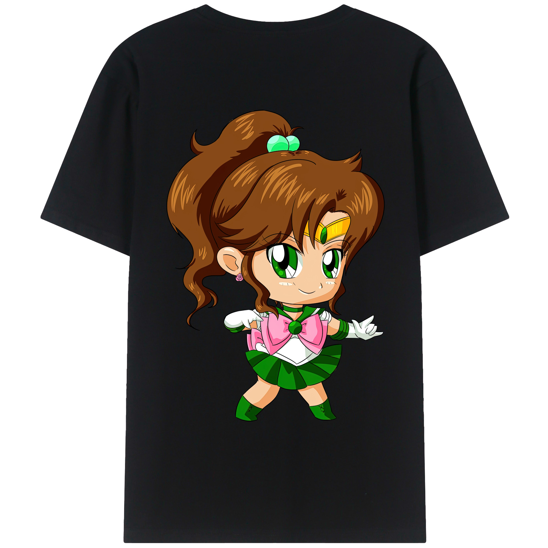 （画像用） 美少女戦士セーラームーン 木野 まこと きの まこと Sailor Moon Kino Makoto （セーラージュピター；Sailor Jupiter） レディース半袖Tシャツ(バックプリント)