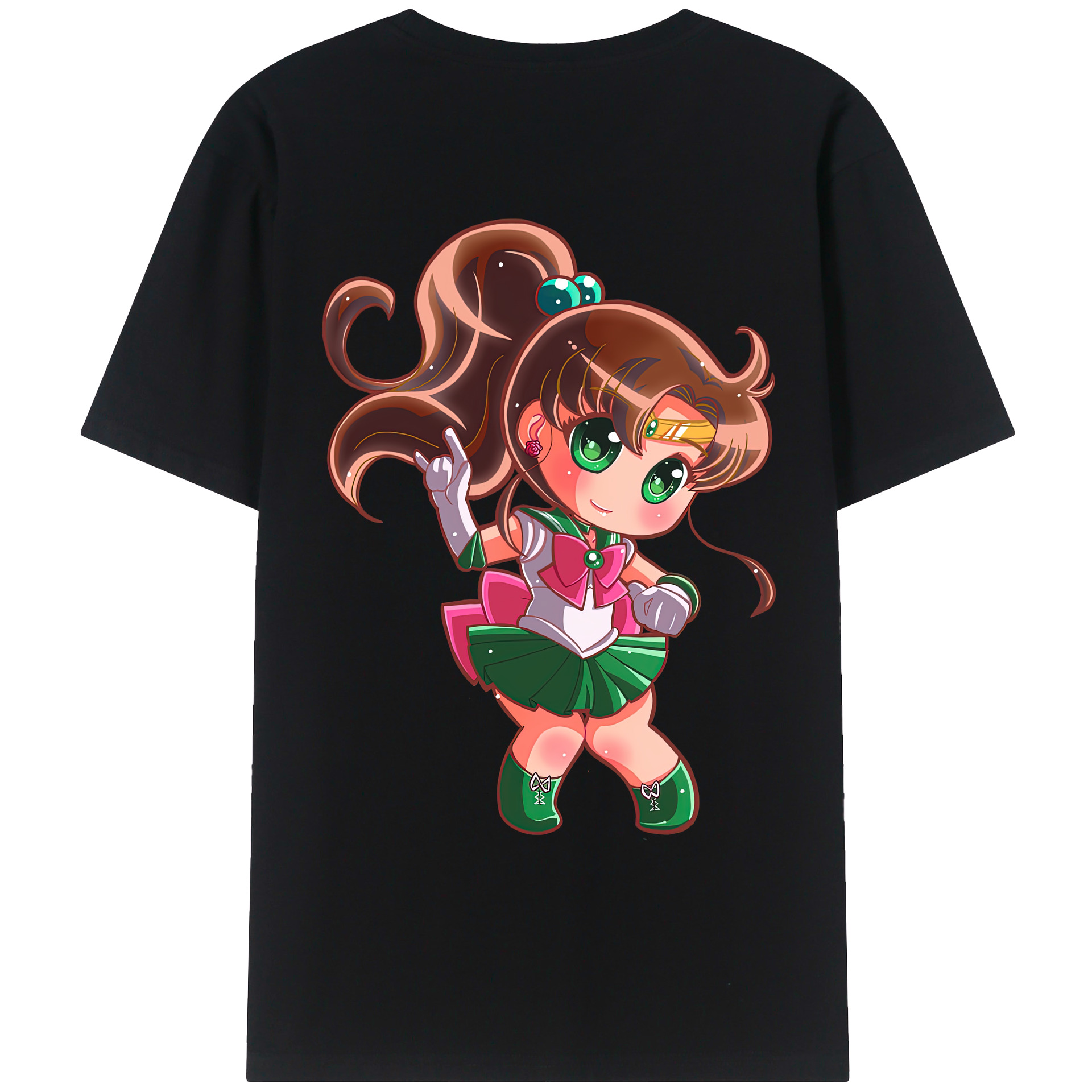 （画像用） 美少女戦士セーラームーン 木野 まこと きの まこと Sailor Moon Kino Makoto （セーラージュピター；Sailor Jupiter） レディース半袖Tシャツ(バックプリント)
