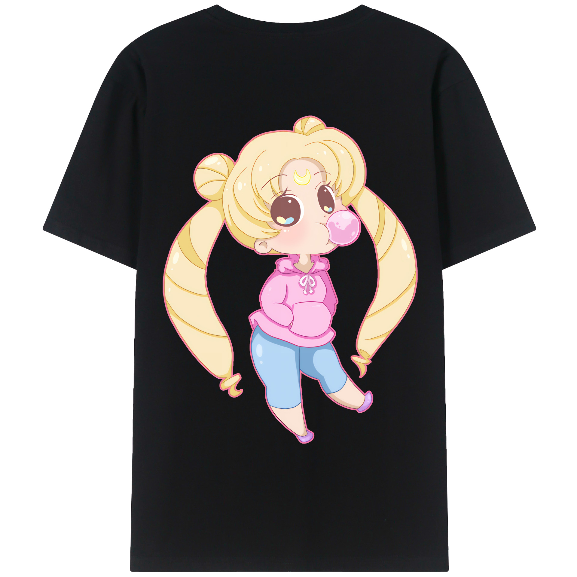 （画像用） 美少女戦士セーラームーン 愛野 美奈子 あいの みなこ Sailor Moon Aino Minako レディース半袖Tシャツ(バックプリント)
