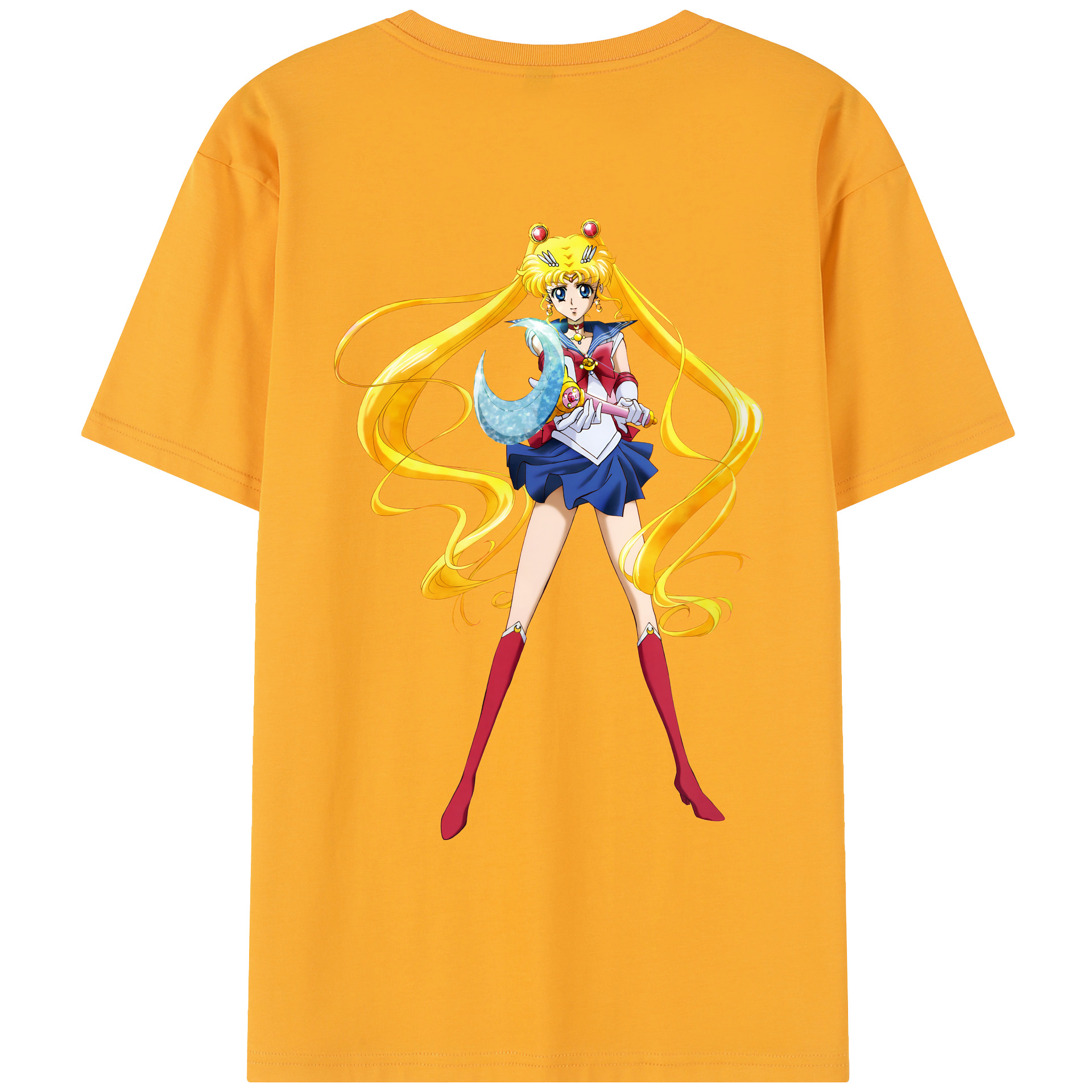 （画像用） 美少女戦士セーラームーン 月野 うさぎ つきの うさぎ Sailor Moon Tsukino Usagi レディース半袖Tシャツ(バックプリント)