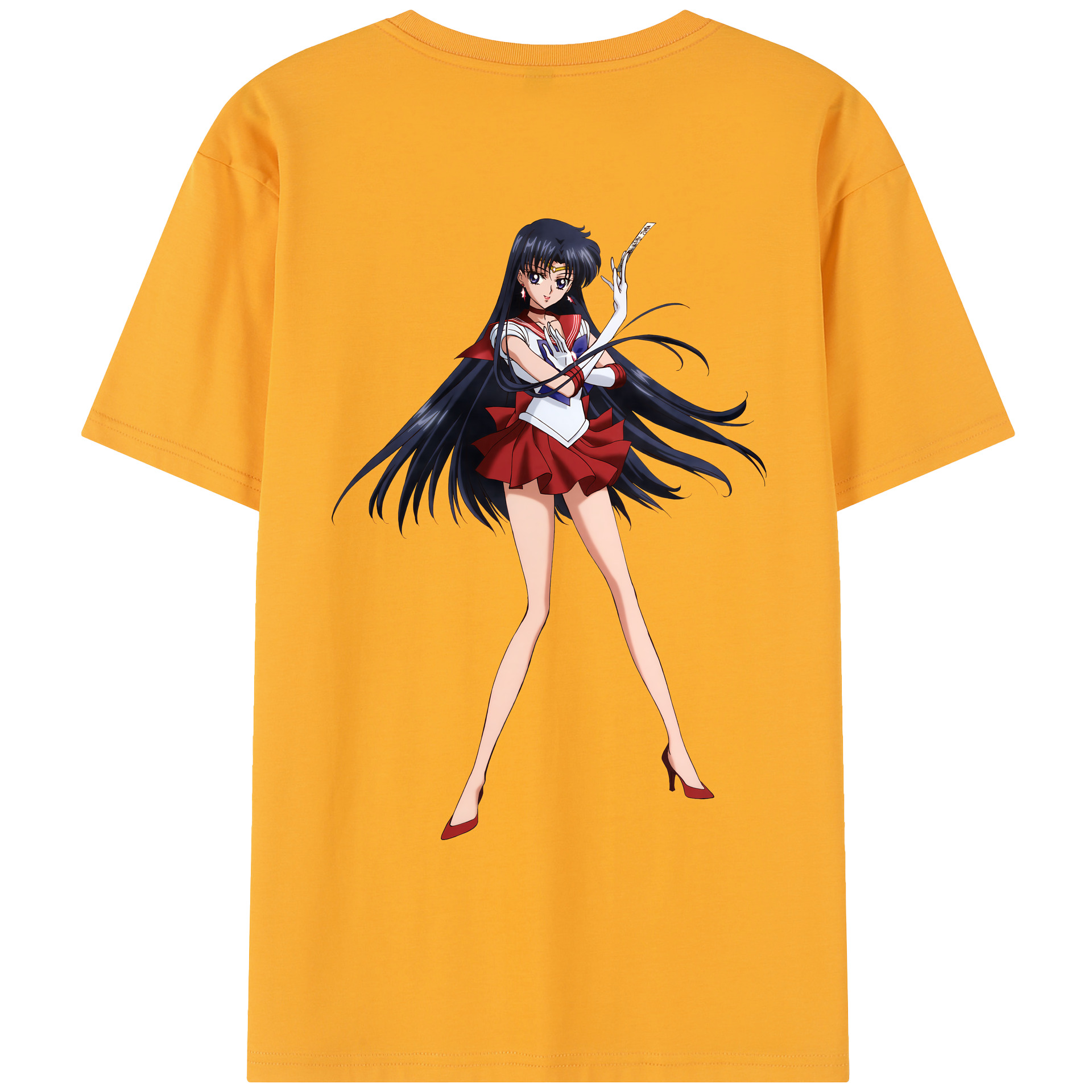 （画像用） 美少女戦士セーラームーン 火野レイ ひの レイ Sailor Moon Hino Rei （セーラーマーズ,Sailor Mars） レディース半袖Tシャツ(バックプリント)