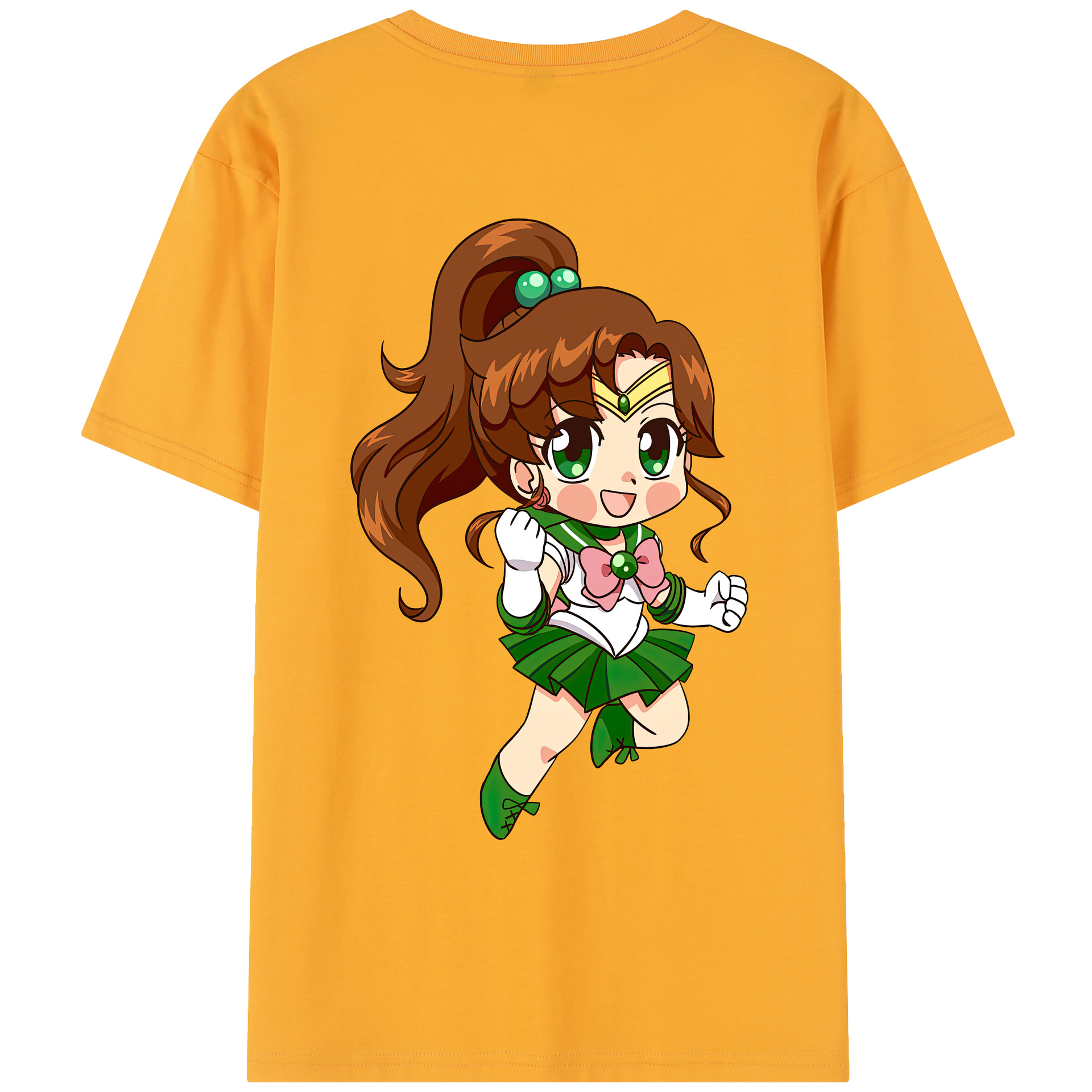 （画像用） 美少女戦士セーラームーン 木野 まこと きの まこと Sailor Moon Kino Makoto （セーラージュピター；Sailor Jupiter） レディース半袖Tシャツ(バックプリント)
