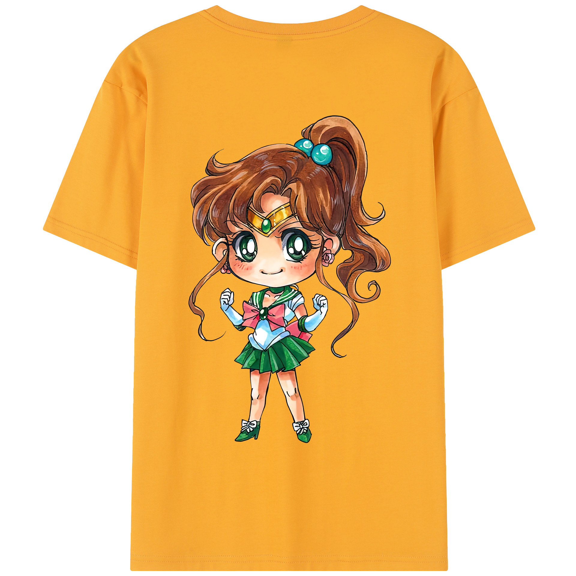 （画像用） 美少女戦士セーラームーン 木野 まこと きの まこと Sailor Moon Kino Makoto （セーラージュピター；Sailor Jupiter） レディース半袖Tシャツ(バックプリント)