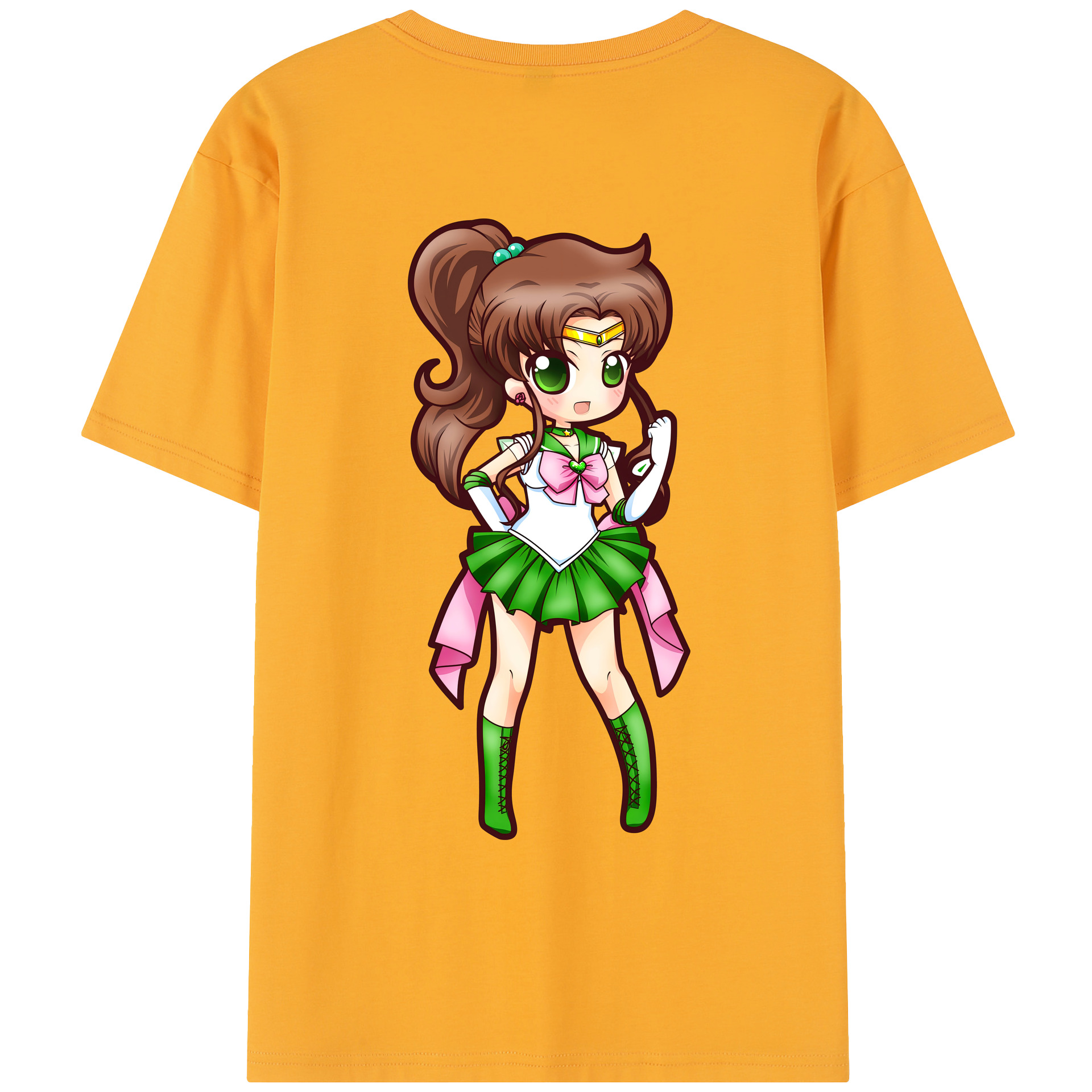 （画像用） 美少女戦士セーラームーン 木野 まこと きの まこと Sailor Moon Kino Makoto （セーラージュピター；Sailor Jupiter） レディース半袖Tシャツ(バックプリント)