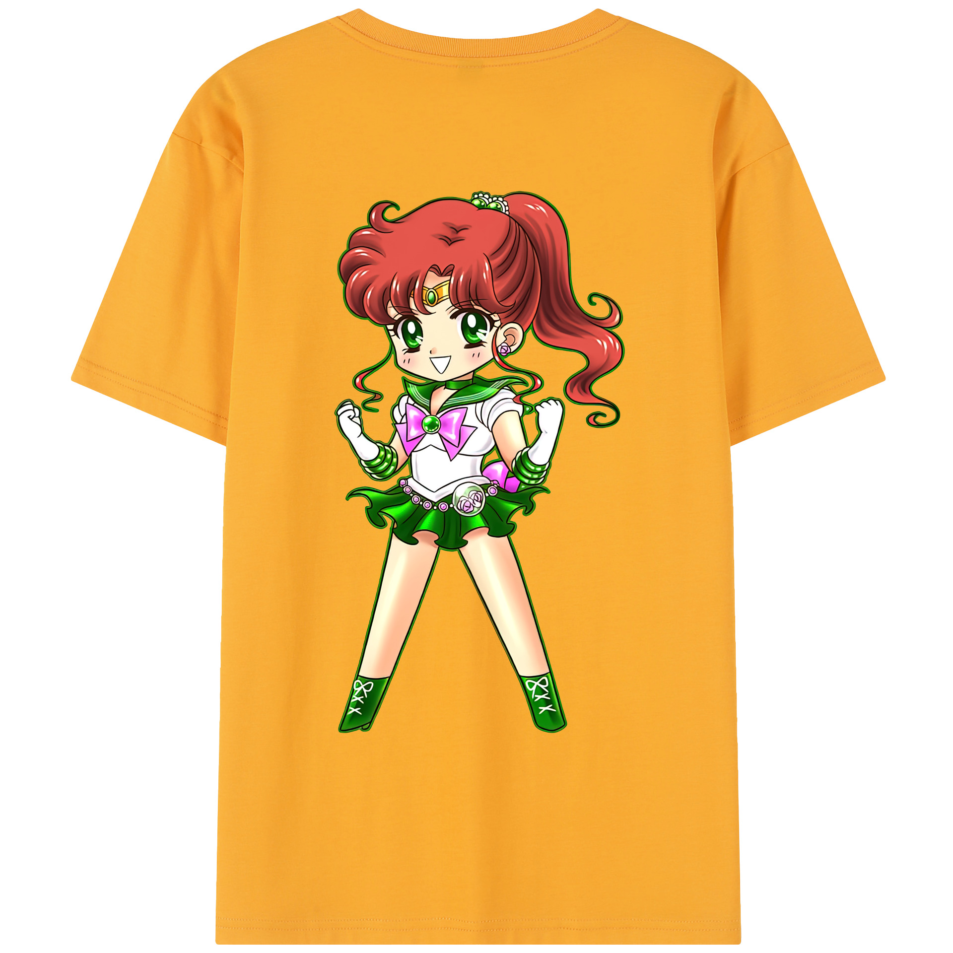 （画像用） 美少女戦士セーラームーン 木野 まこと きの まこと Sailor Moon Kino Makoto （セーラージュピター；Sailor Jupiter） レディース半袖Tシャツ(バックプリント)