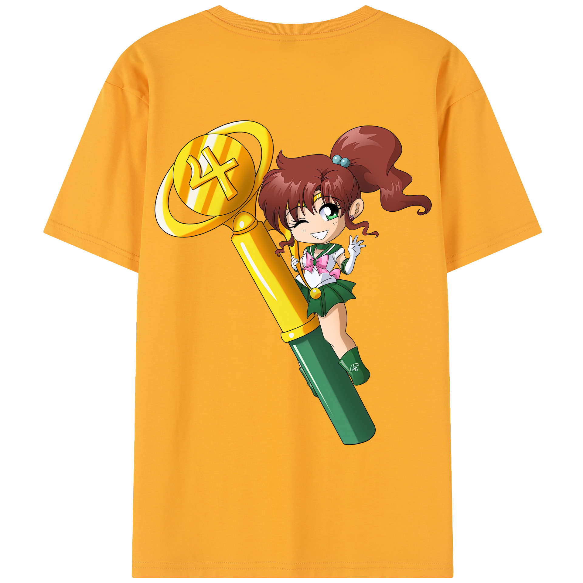 （画像用） 美少女戦士セーラームーン 木野 まこと きの まこと Sailor Moon Kino Makoto （セーラージュピター；Sailor Jupiter） レディース半袖Tシャツ(バックプリント)