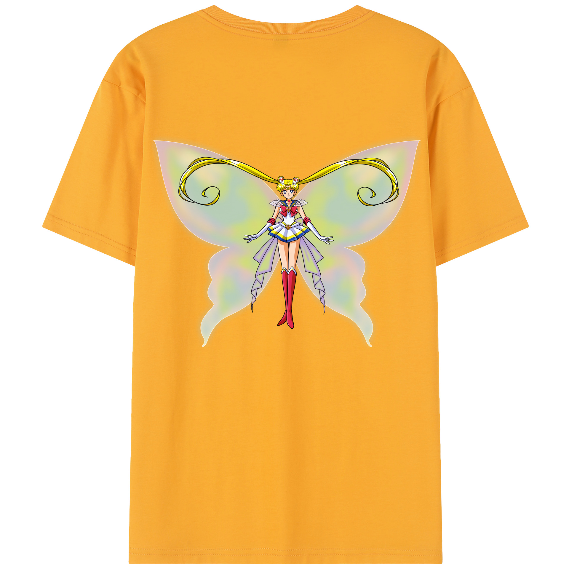 （画像用） 美少女戦士セーラームーン 月野 うさぎ つきの うさぎ Sailor Moon Tsukino Usagi レディース半袖Tシャツ(バックプリント)