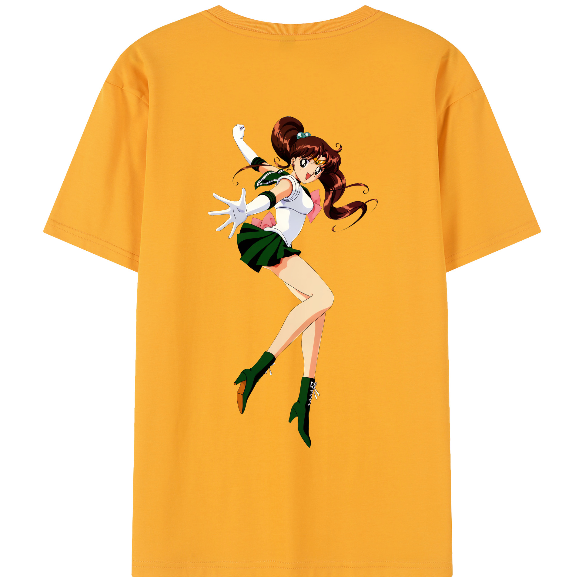 （画像用） 美少女戦士セーラームーン 木野 まこと きの まこと Sailor Moon Kino Makoto （セーラージュピター；Sailor Jupiter） レディース半袖Tシャツ(バックプリント)