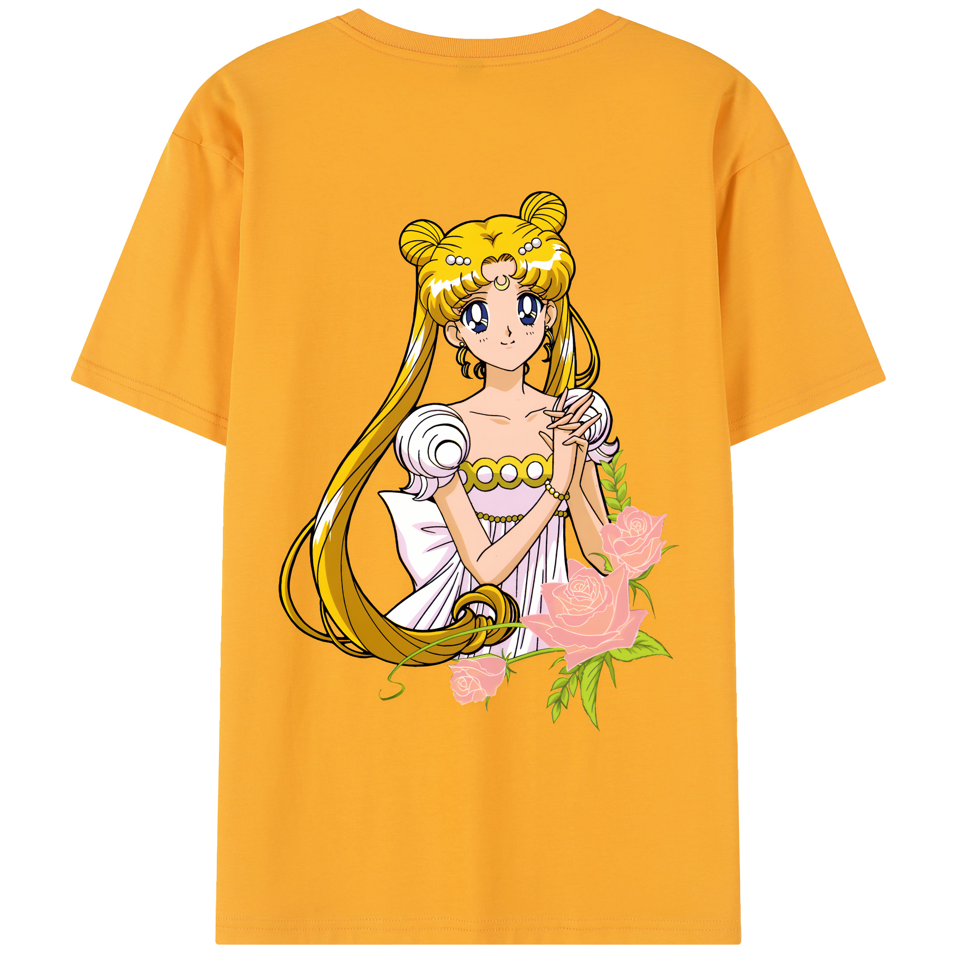 （画像用） 美少女戦士セーラームーン 愛野 美奈子 あいの みなこ Sailor Moon Aino Minako レディース半袖Tシャツ(バックプリント)