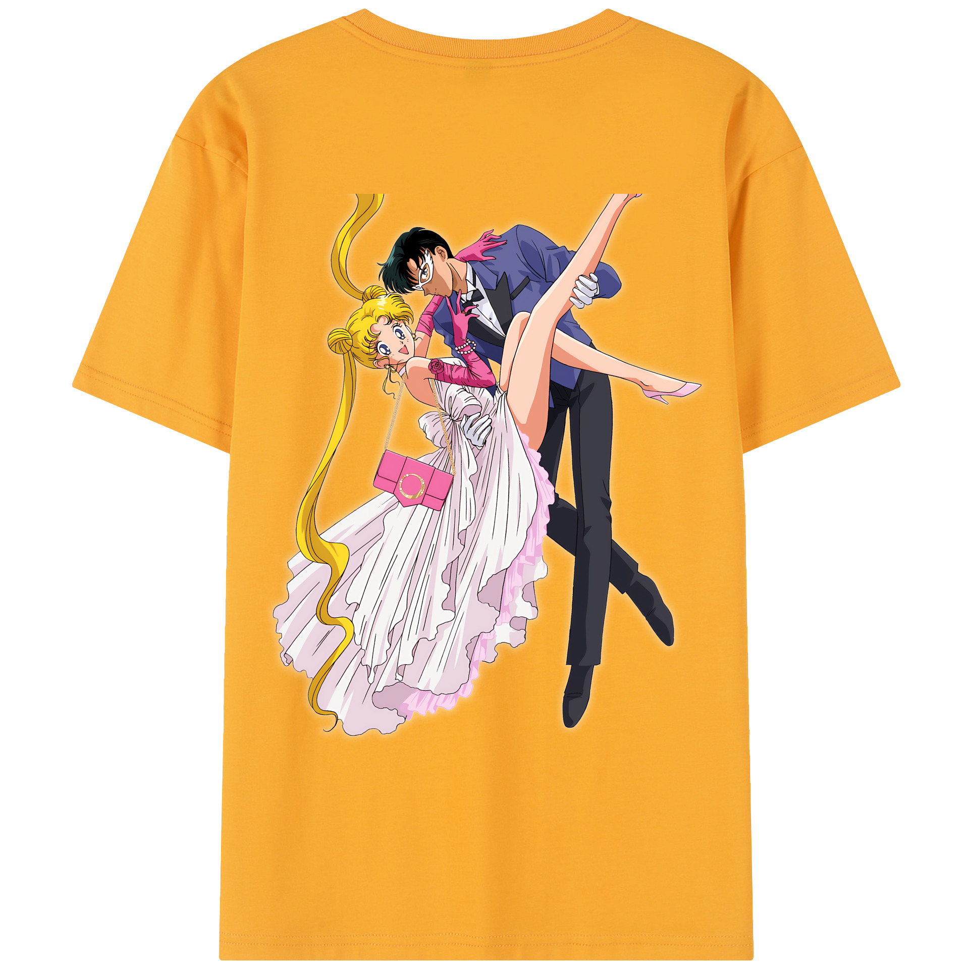（画像用） 美少女戦士セーラームーン 愛野 美奈子 あいの みなこ Sailor Moon Aino Minako レディース半袖Tシャツ(バックプリント)