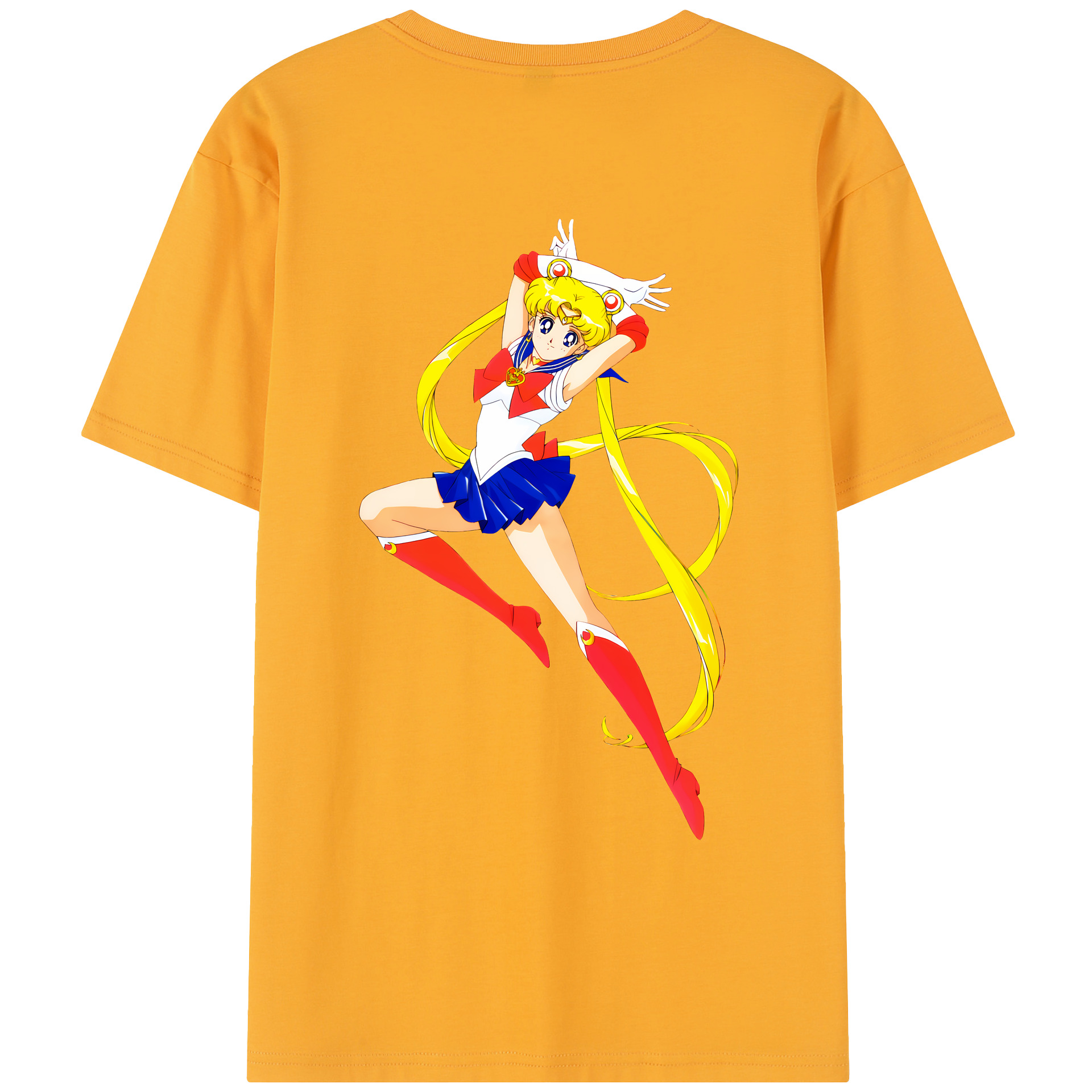 （画像用） 美少女戦士セーラームーン 月野 うさぎ つきの うさぎ Sailor Moon Tsukino Usagi レディース半袖Tシャツ(バックプリント)