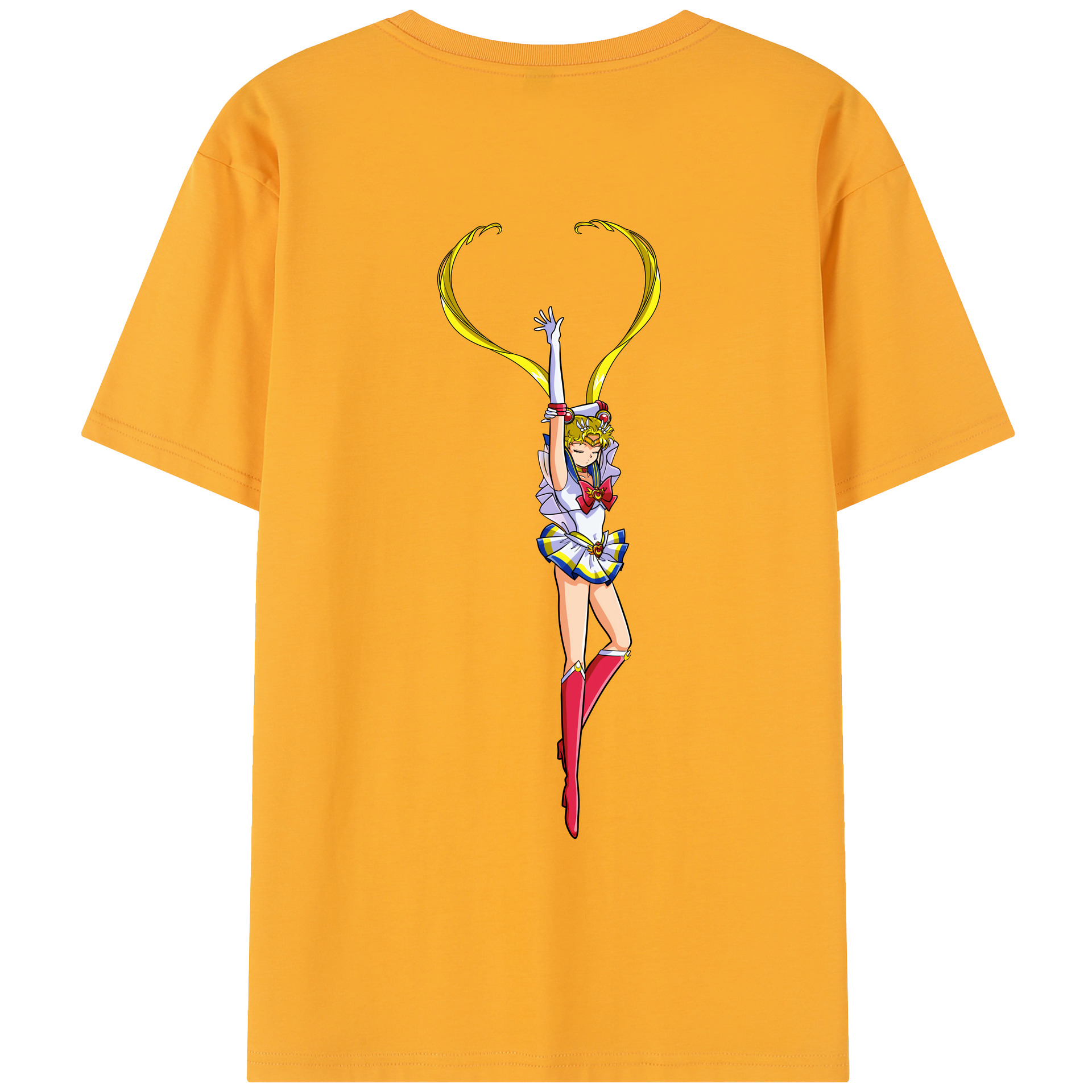 （画像用） 美少女戦士セーラームーン 月野 うさぎ つきの うさぎ Sailor Moon Tsukino Usagi レディース半袖Tシャツ(バックプリント)