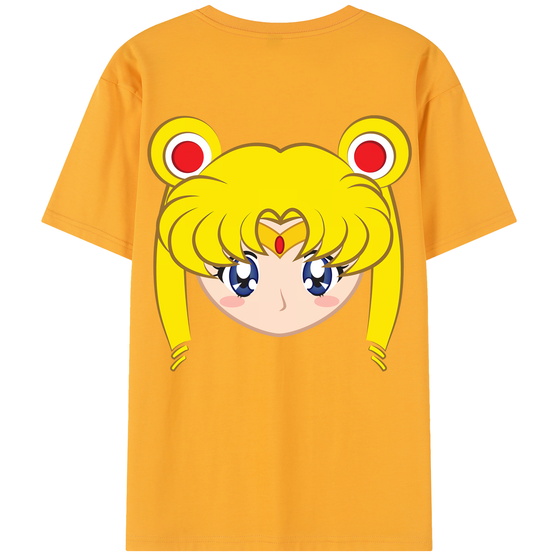 （画像用） 美少女戦士セーラームーン 月野 うさぎ つきの うさぎ Sailor Moon Tsukino Usagi レディース半袖Tシャツ(バックプリント)
